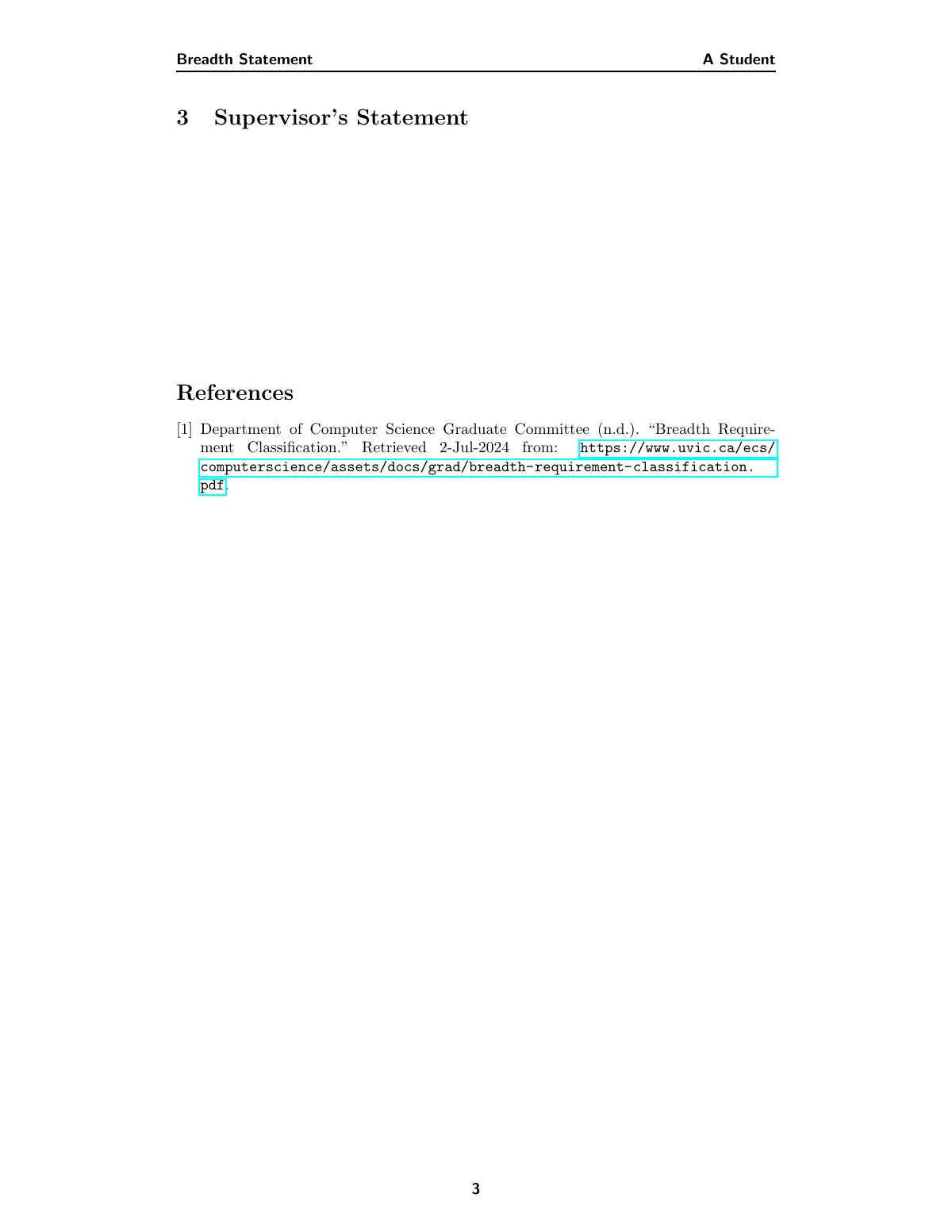 Master's thesis, University of Victoria LaTeX template, page 3 of 3