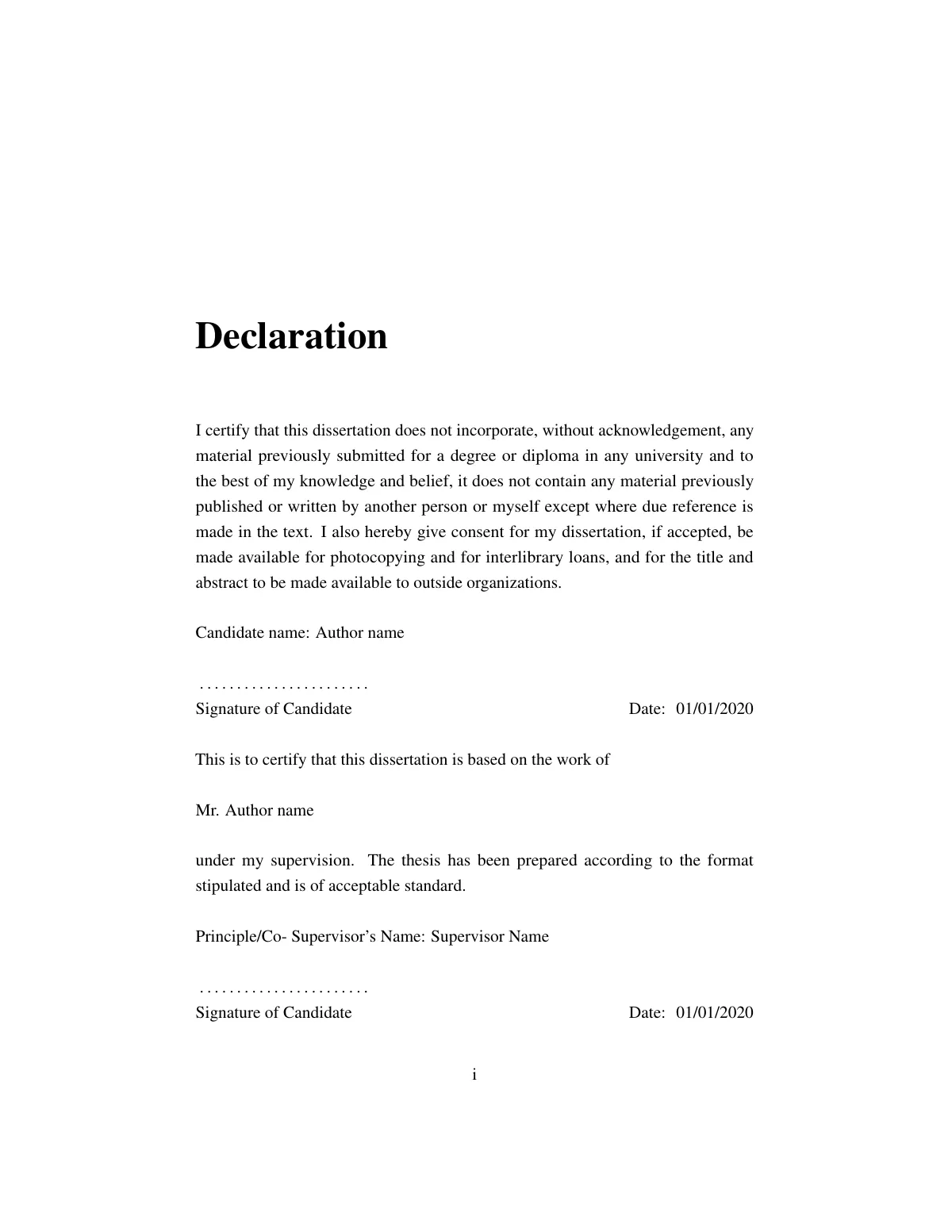 LaTeX-Vorlage Forschungsarbeit der University of Colombo School of Computing, Seite 3 von 23