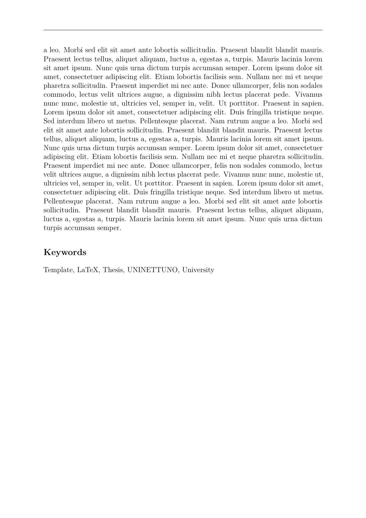 LaTeX-mallen UNINETTUNO engineering thesis, Italian, sida 4 av 45