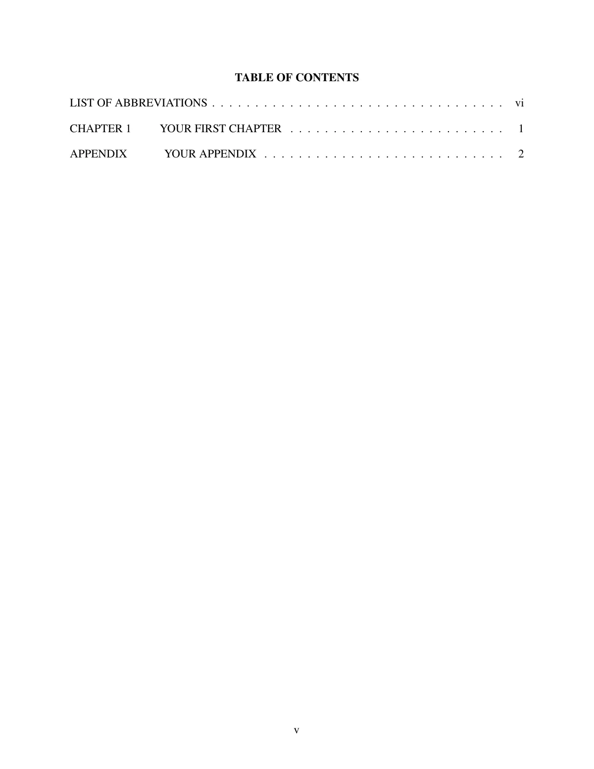Modèle LaTeX Thèse et mémoire de la Michigan State University, page 5 sur 8
