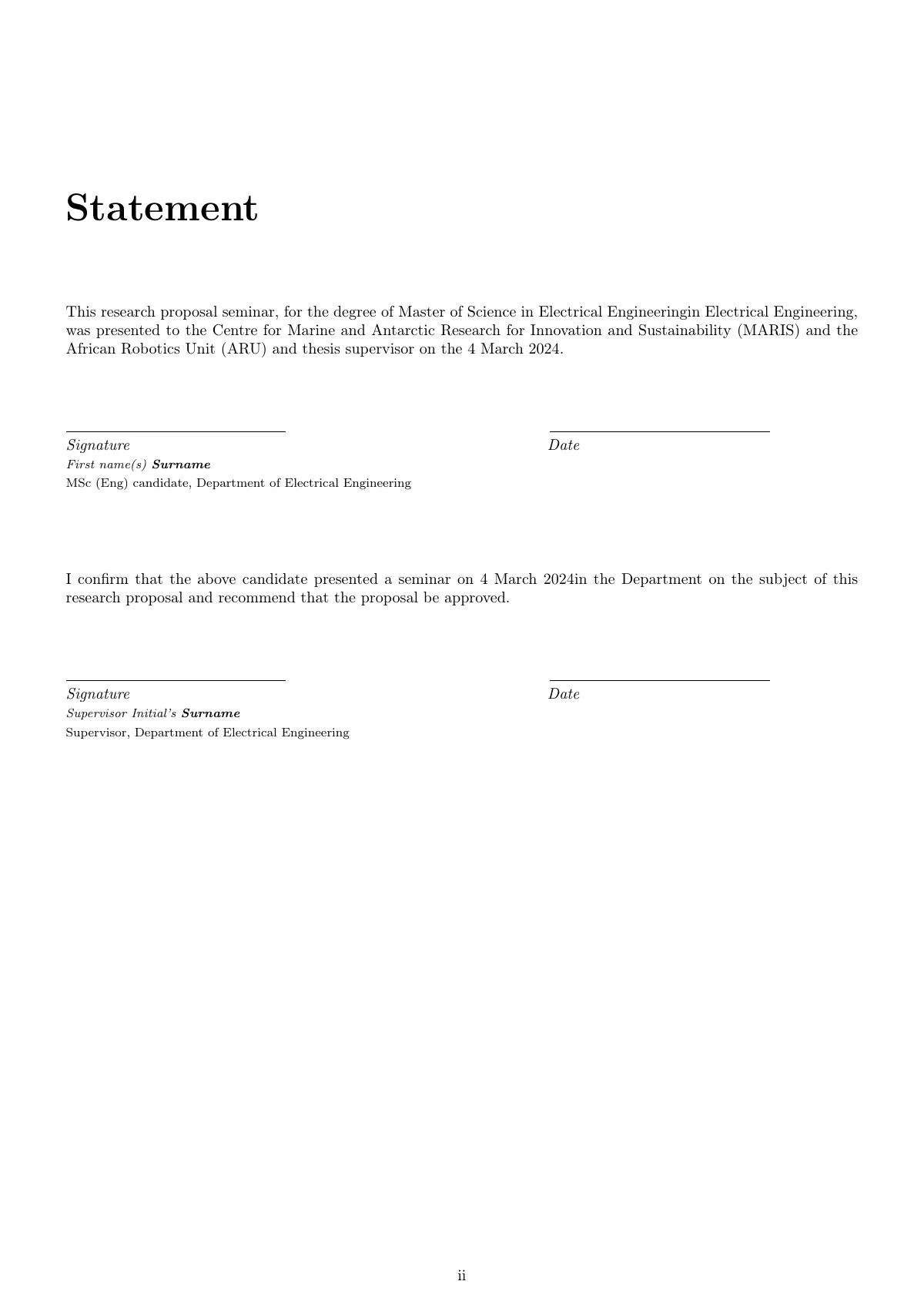 Research proposal, University of Cape Town LaTeX template, page 3 of 19