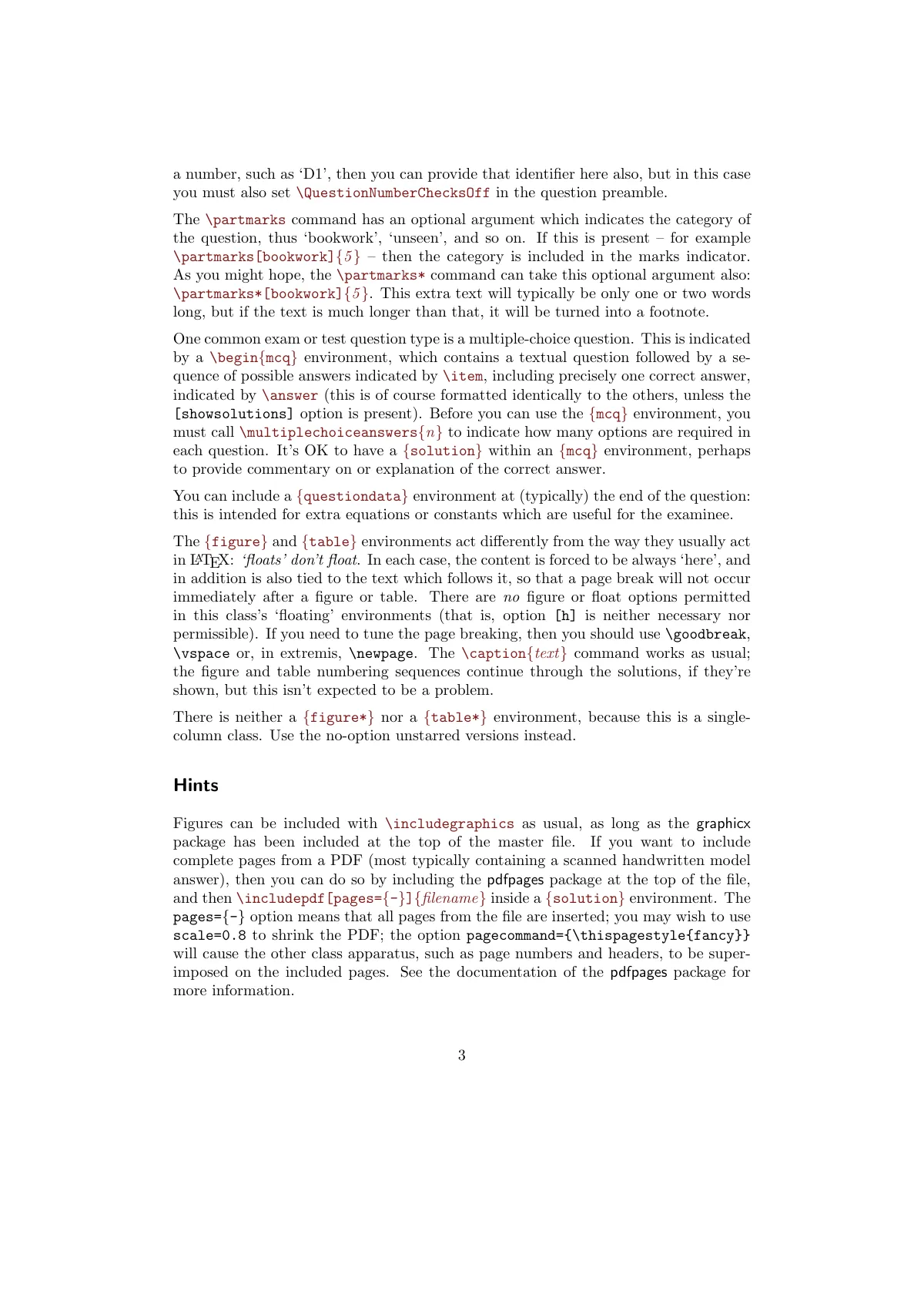 Notes for exam question authors (exam-n) LaTeX template, page 3 of 8