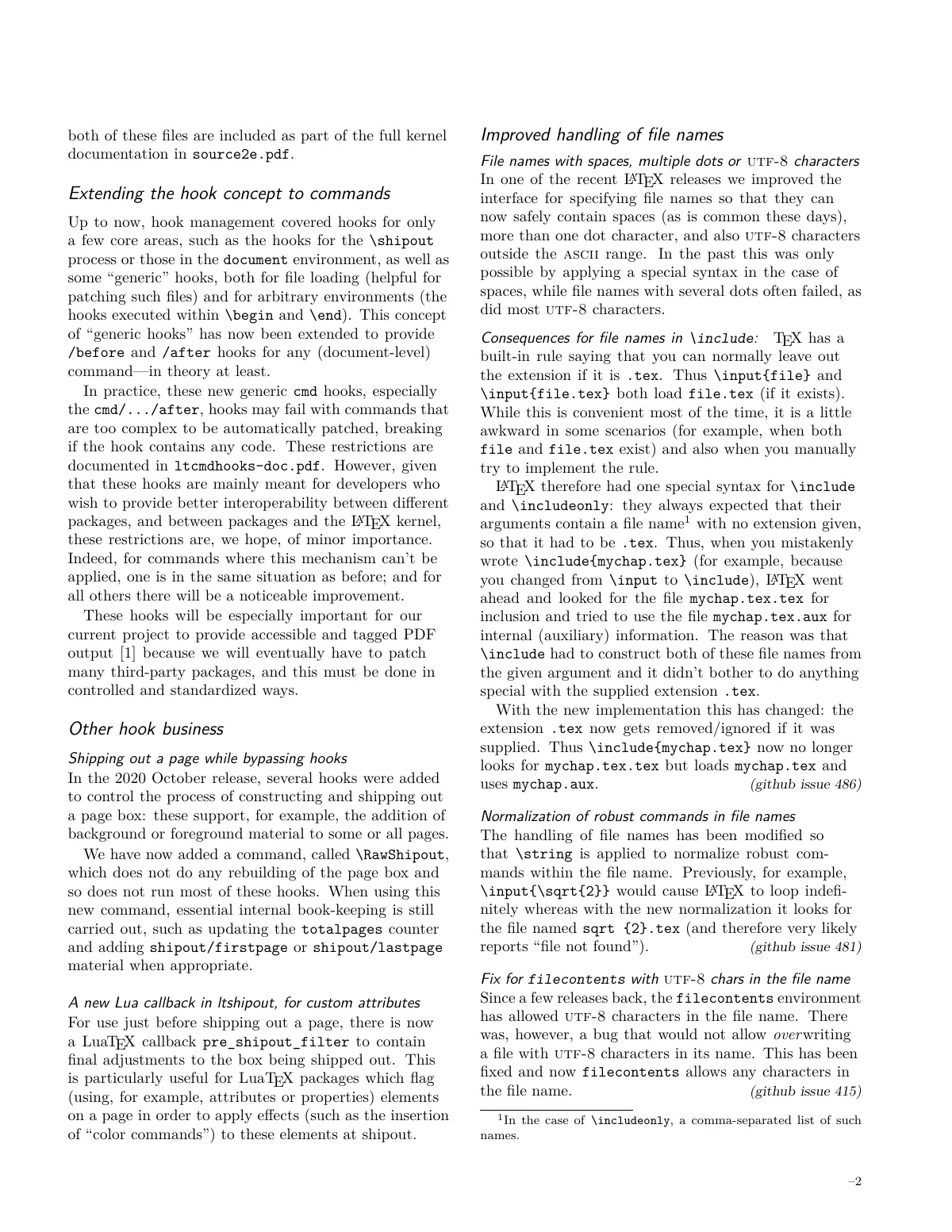 book: A class for typesetting books (ltnews33) LaTeX template, page 2 of 6