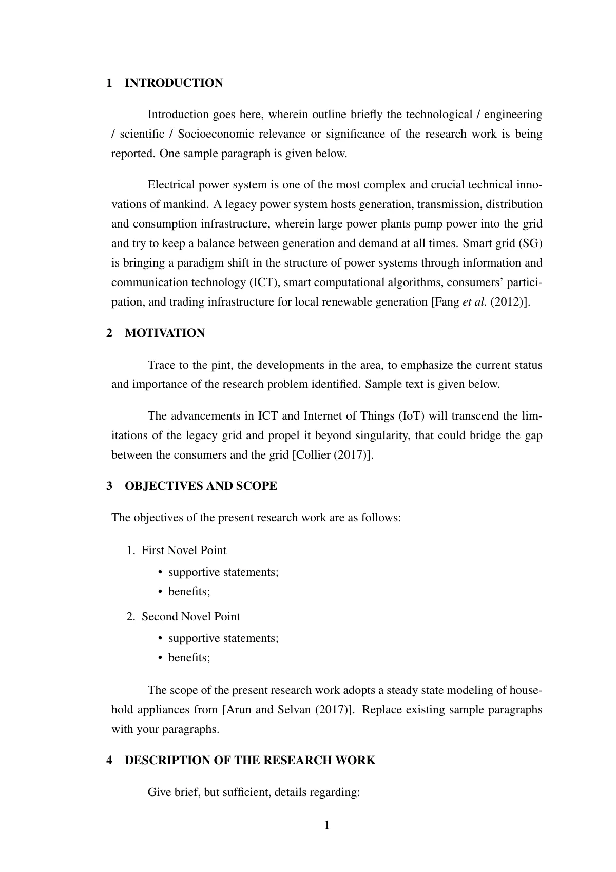 LaTeX-Vorlage PhD-Synopsis, NIT Tiruchirappalli, Seite 2 von 5