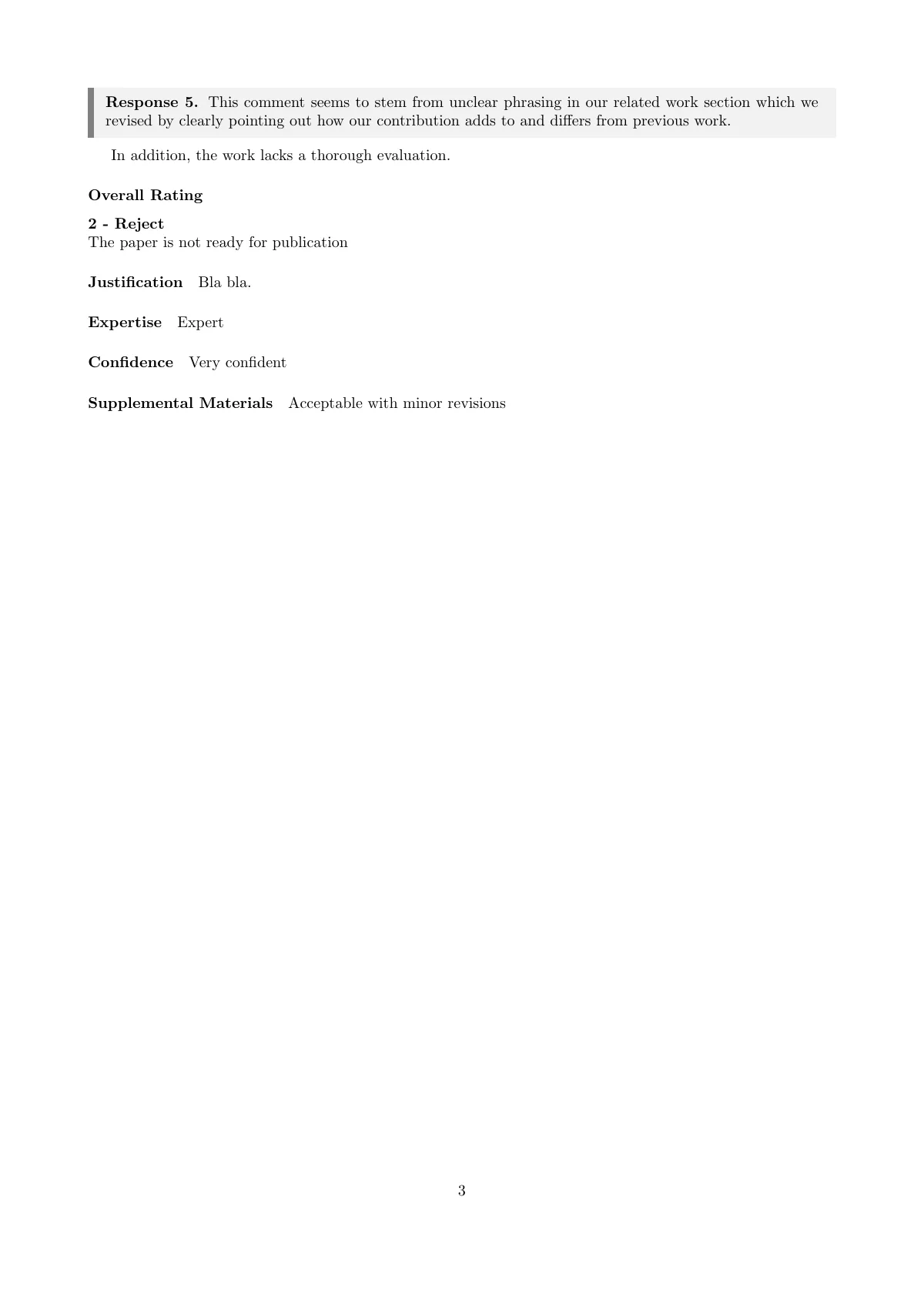 LaTeX-Vorlage Revision plan and rebuttal letter, Seite 3 von 3