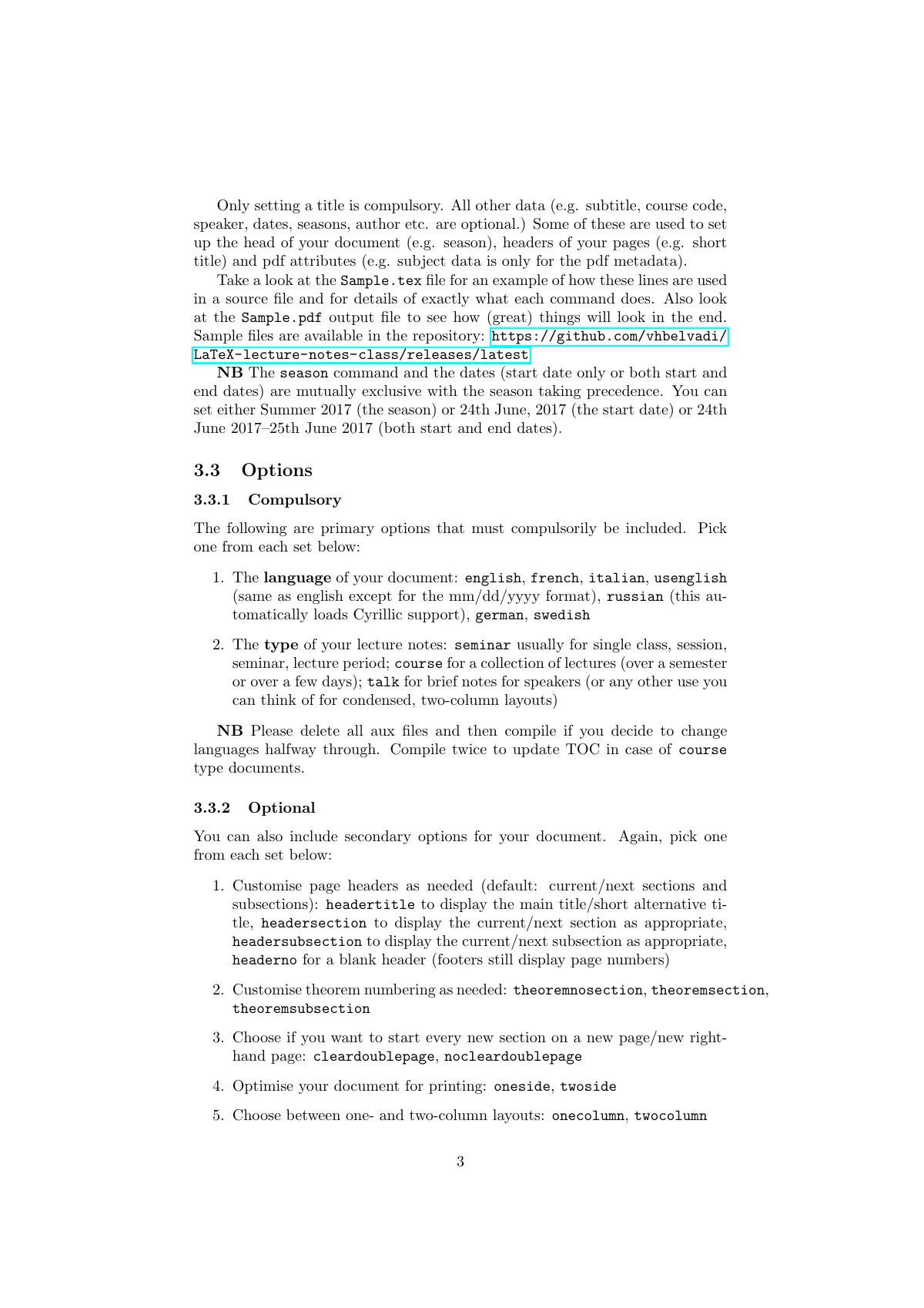 Lecture notes class for seminars and courses LaTeX template, page 3 of 5