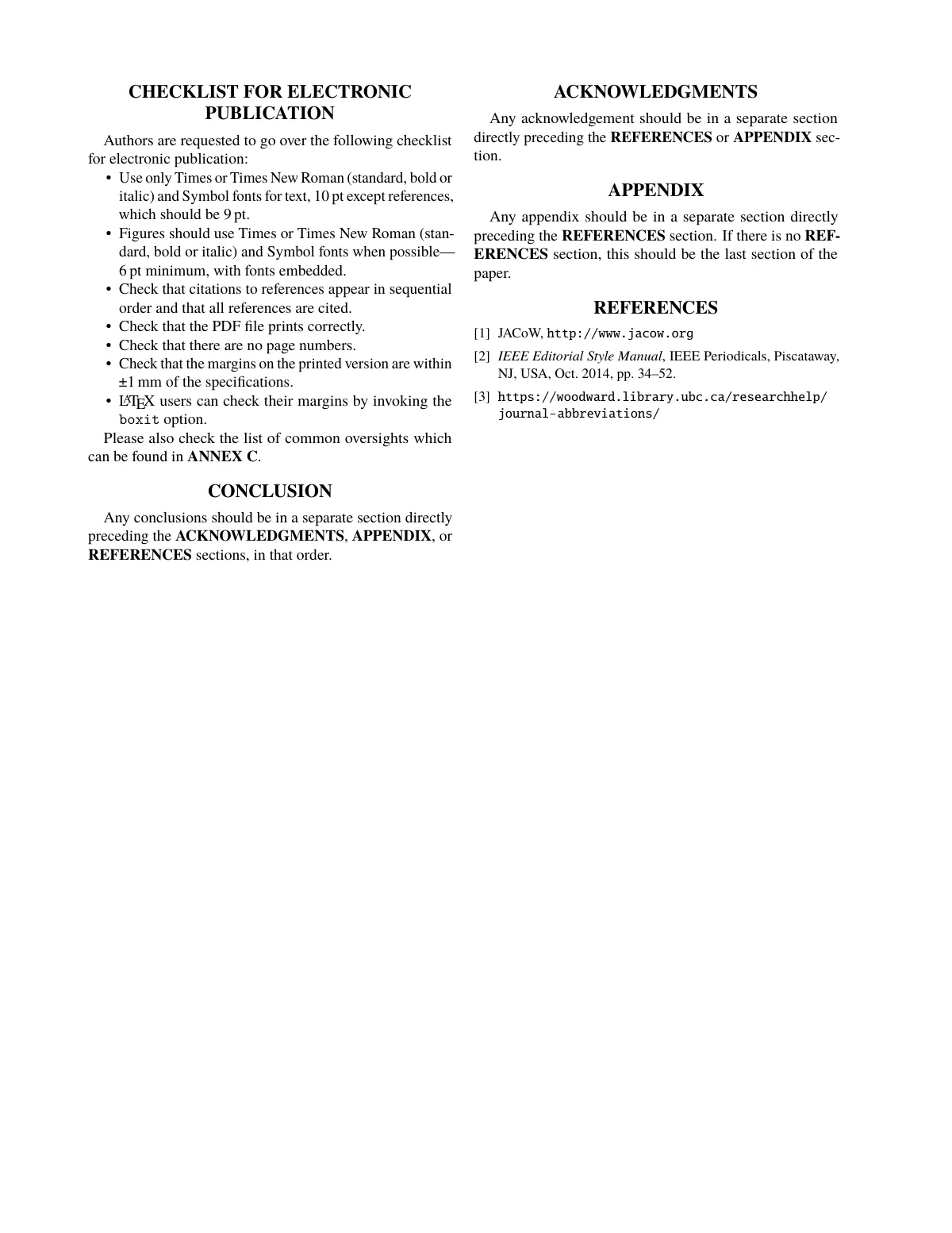 JACoW accelerator conference paper (US Letter) LaTeX template, page 4 of 4