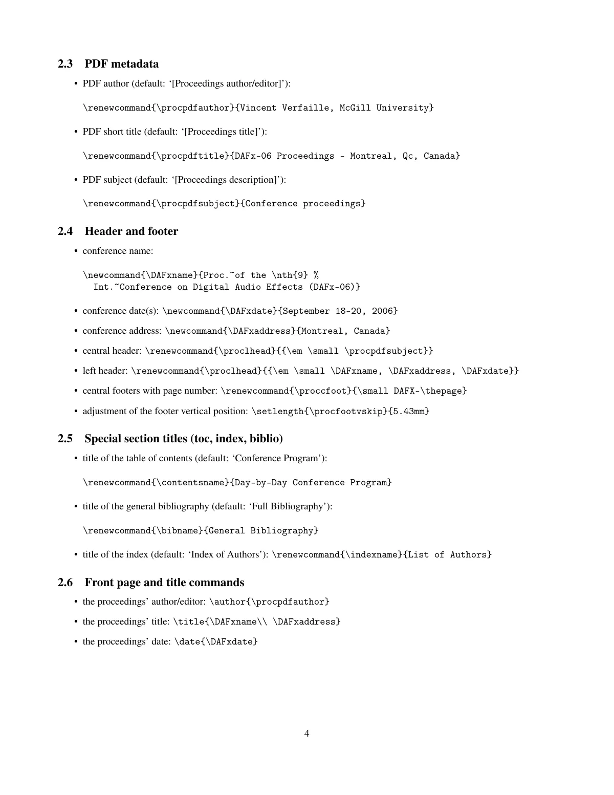 Conference proceedings builder (confproc) LaTeX template, page 4 of 7