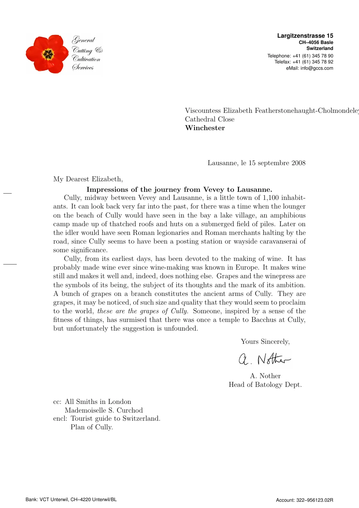 Mail-merge letters with the mergeh package LaTeX template, page 5 of 8