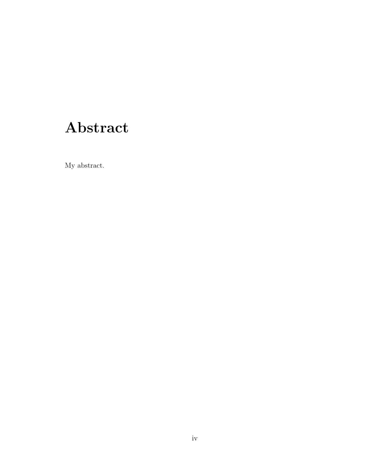 Stanford University PhD dissertation LaTeX template, page 2 of 13