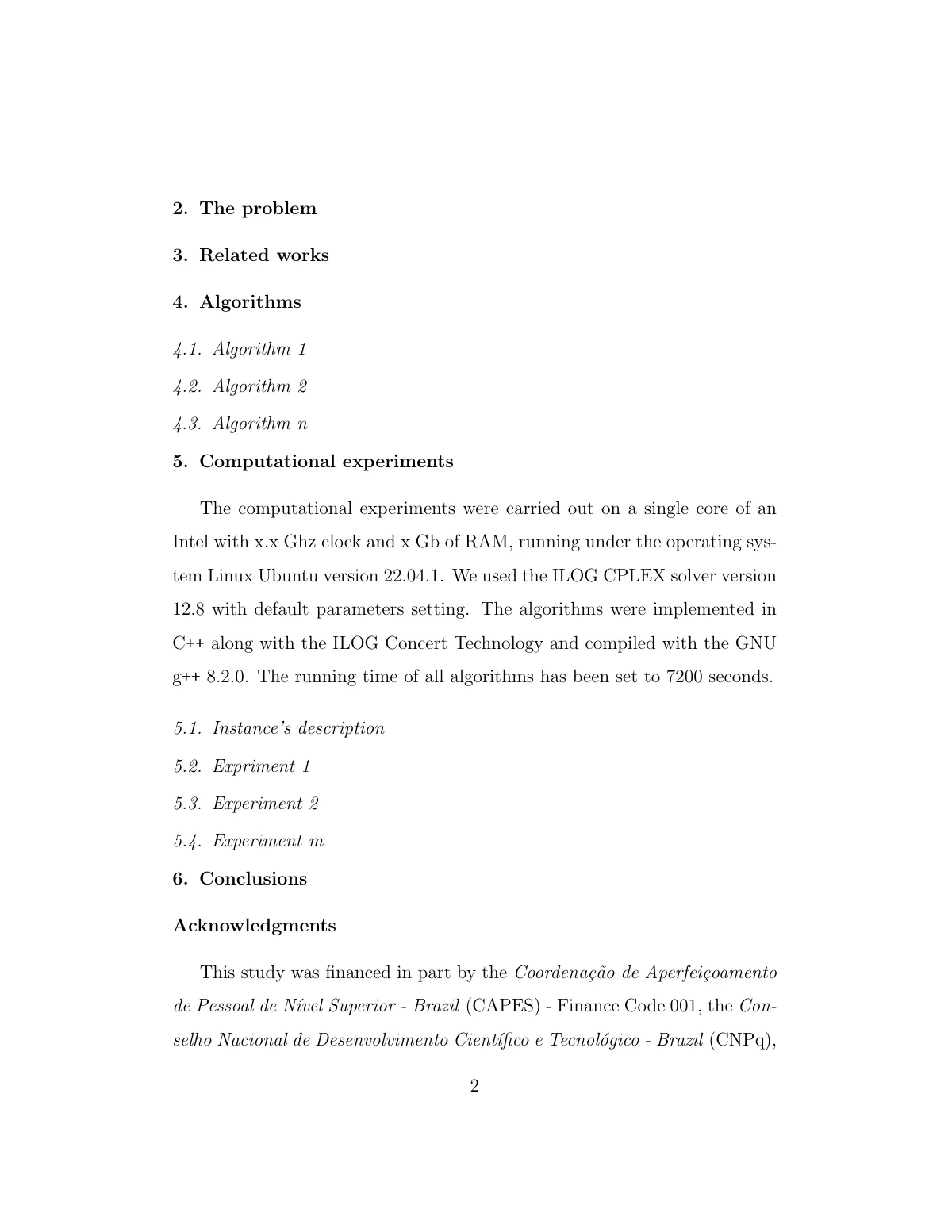LaTeX-mallen Elsevier-artikel med algoritmer och cleveref, sida 2 av 3