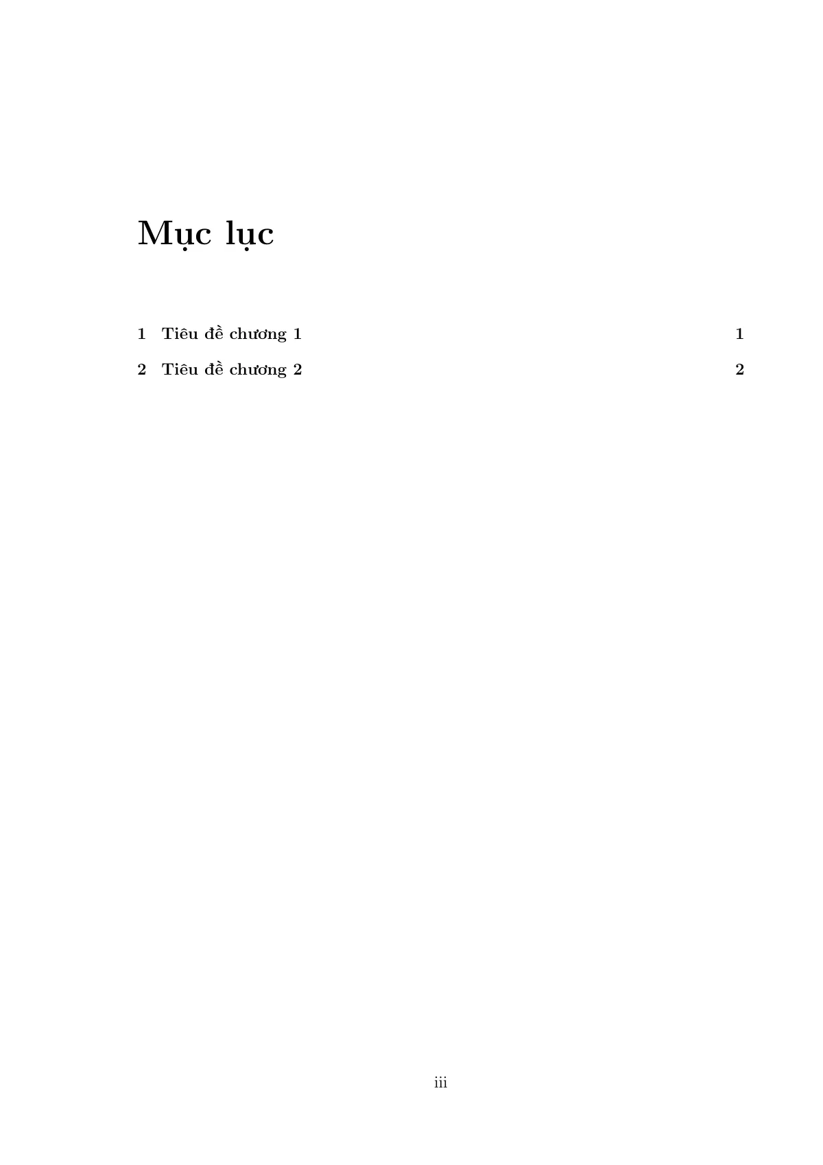 Can Tho University graduation thesis, Vietnamese LaTeX template, page 5 of 12