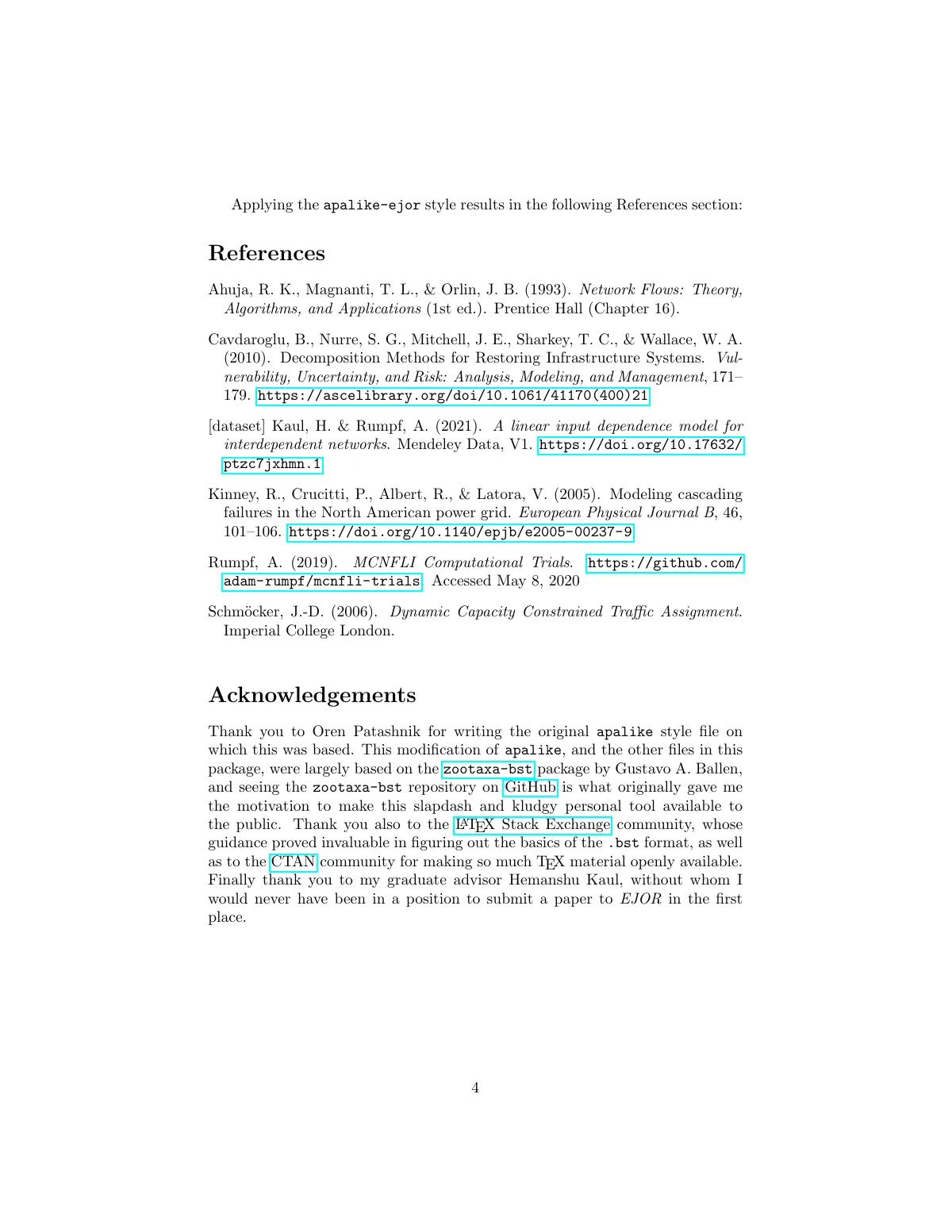 European Journal of Operational Research references LaTeX template, page 4 of 4