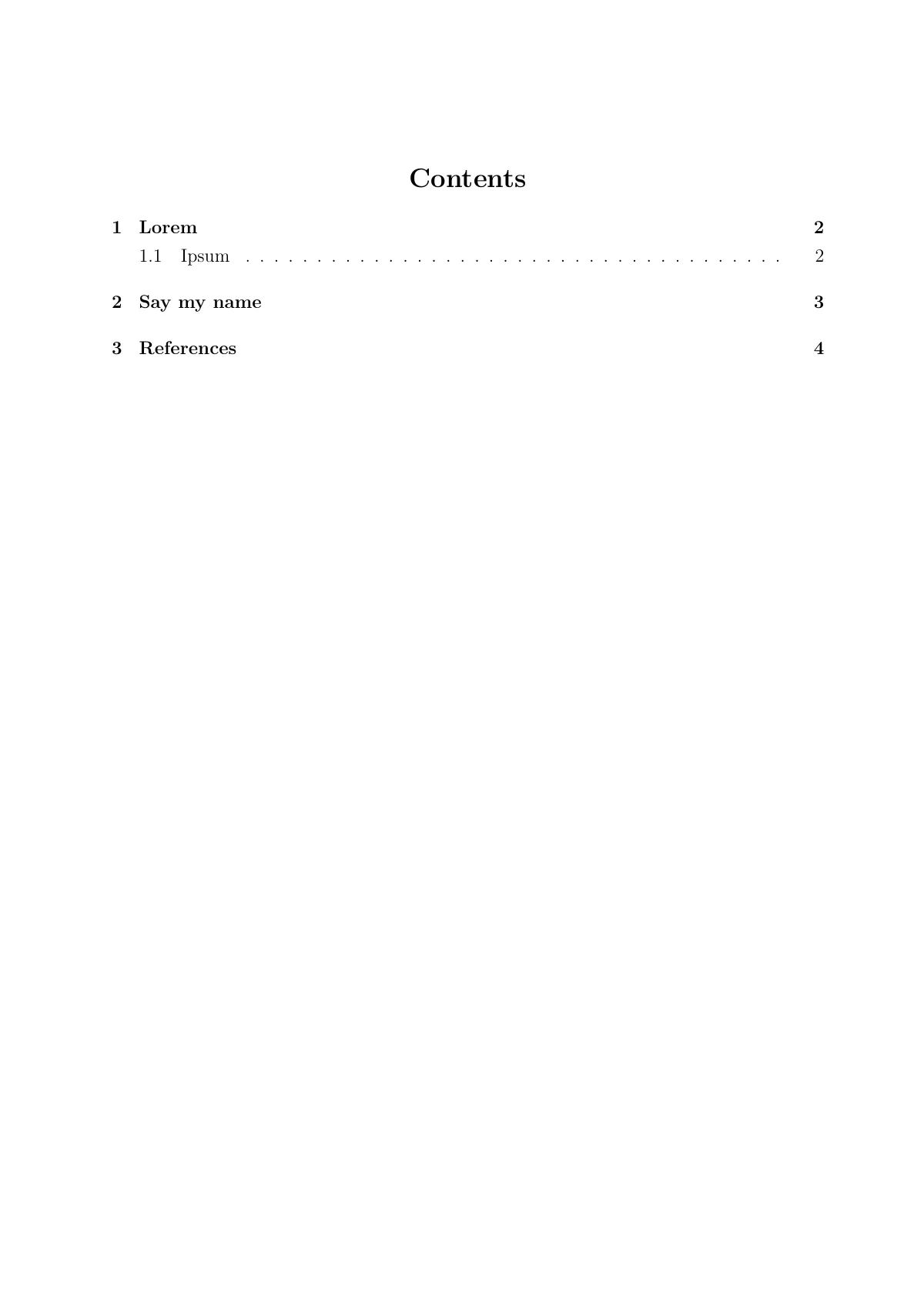 University assignment with title page LaTeX template, page 2 of 5