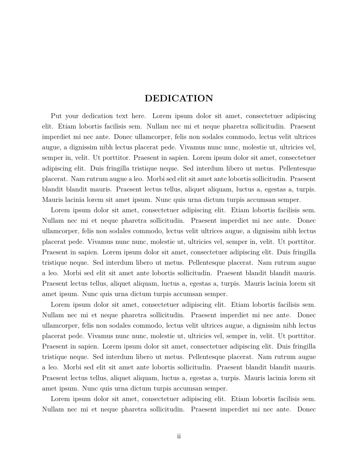 University of Michigan Rackham dissertation LaTeX template, page 4 of 25