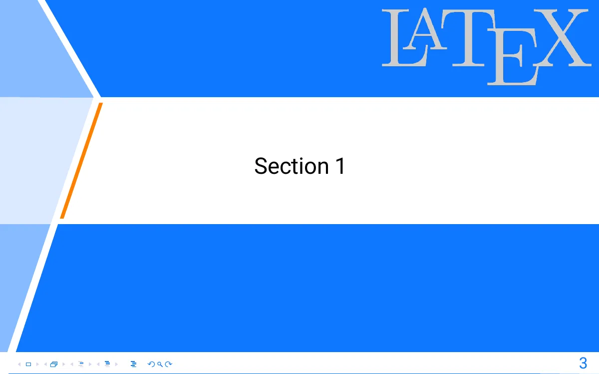 Beamer presentation with supervisor and student fields LaTeX template, page 3 of 4