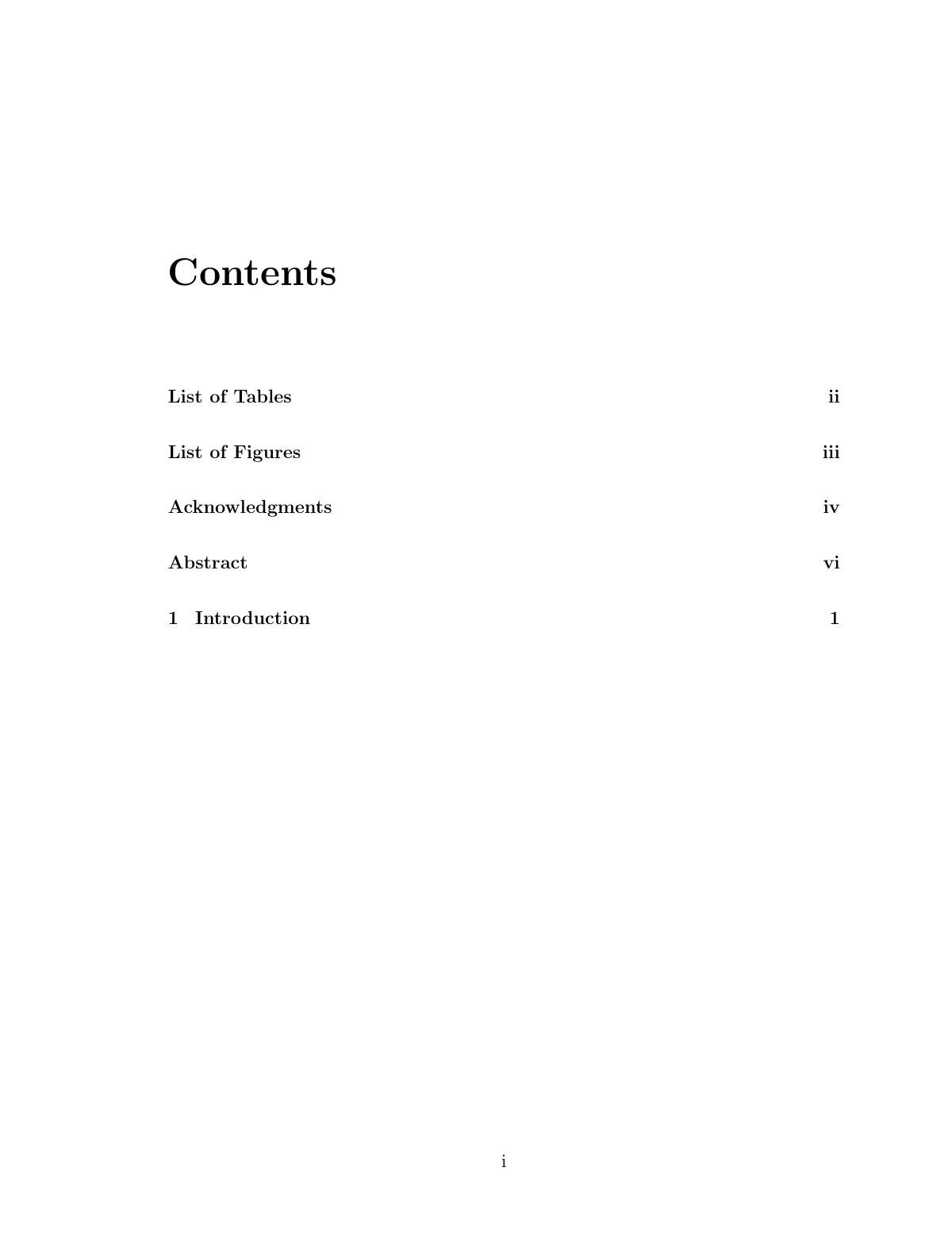 Case Western Reserve University dissertation LaTeX template, page 3 of 16