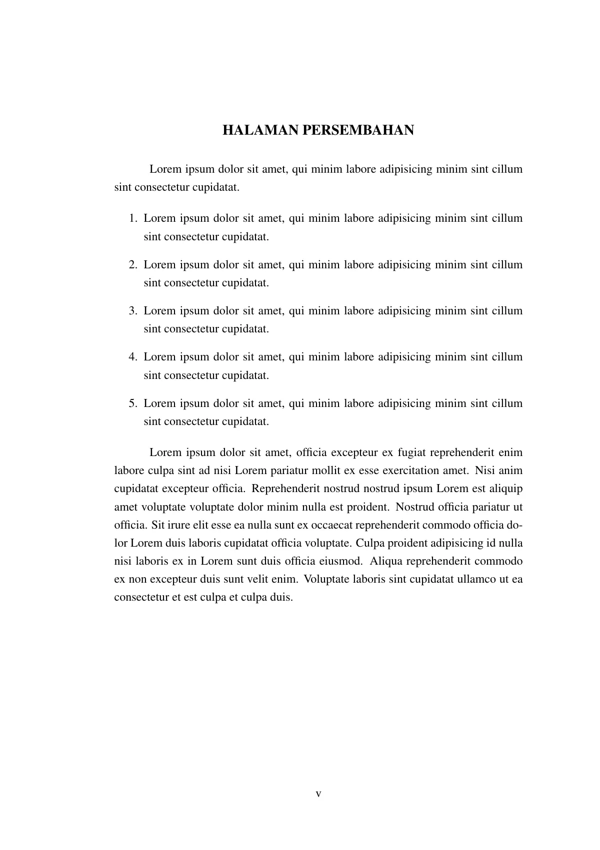 Modèle LaTeX Thèse indonésienne, page 5 sur 28