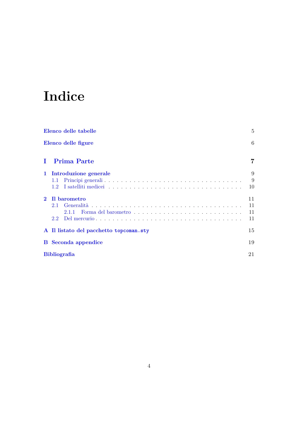 Italian master's thesis (laurea magistrale), toptesi LaTeX template, page 5 of 22