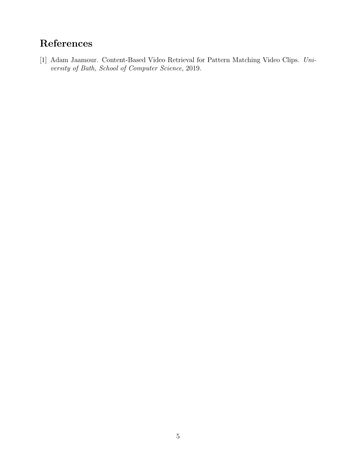 University of St Andrews style report with code listings LaTeX template, page 5 of 9