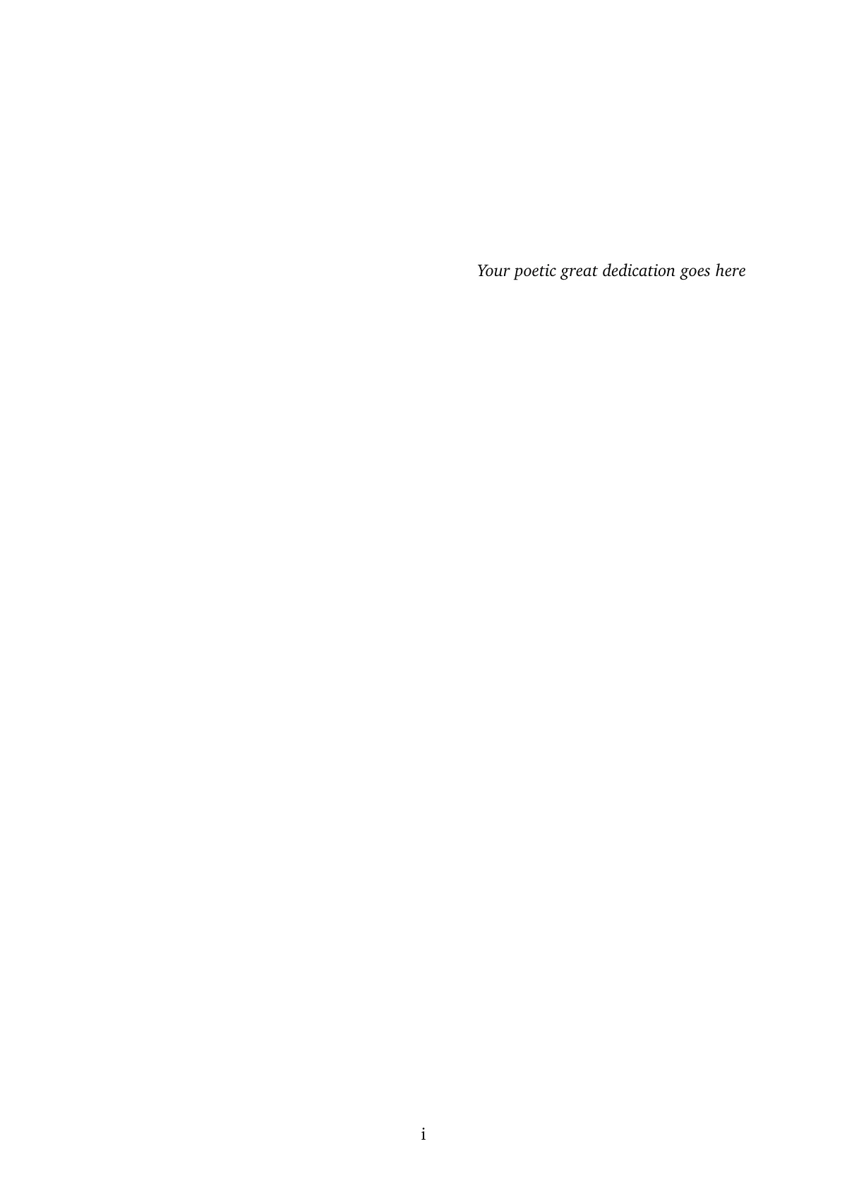 LaTeX-Vorlage University of Bologna Abschlussarbeit (Englisch), Seite 2 von 12