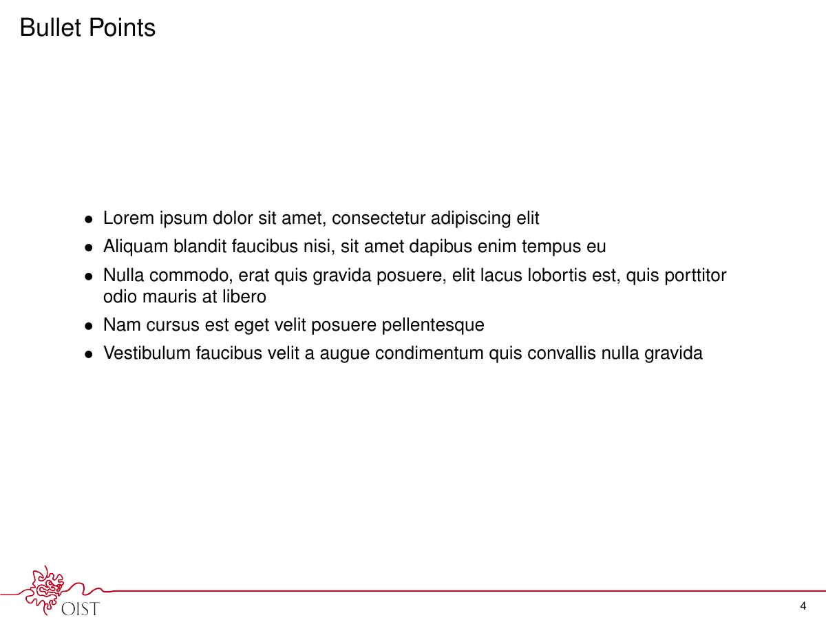 LaTeX-Vorlage OIST-Präsentationsfolien, Seite 4 von 12