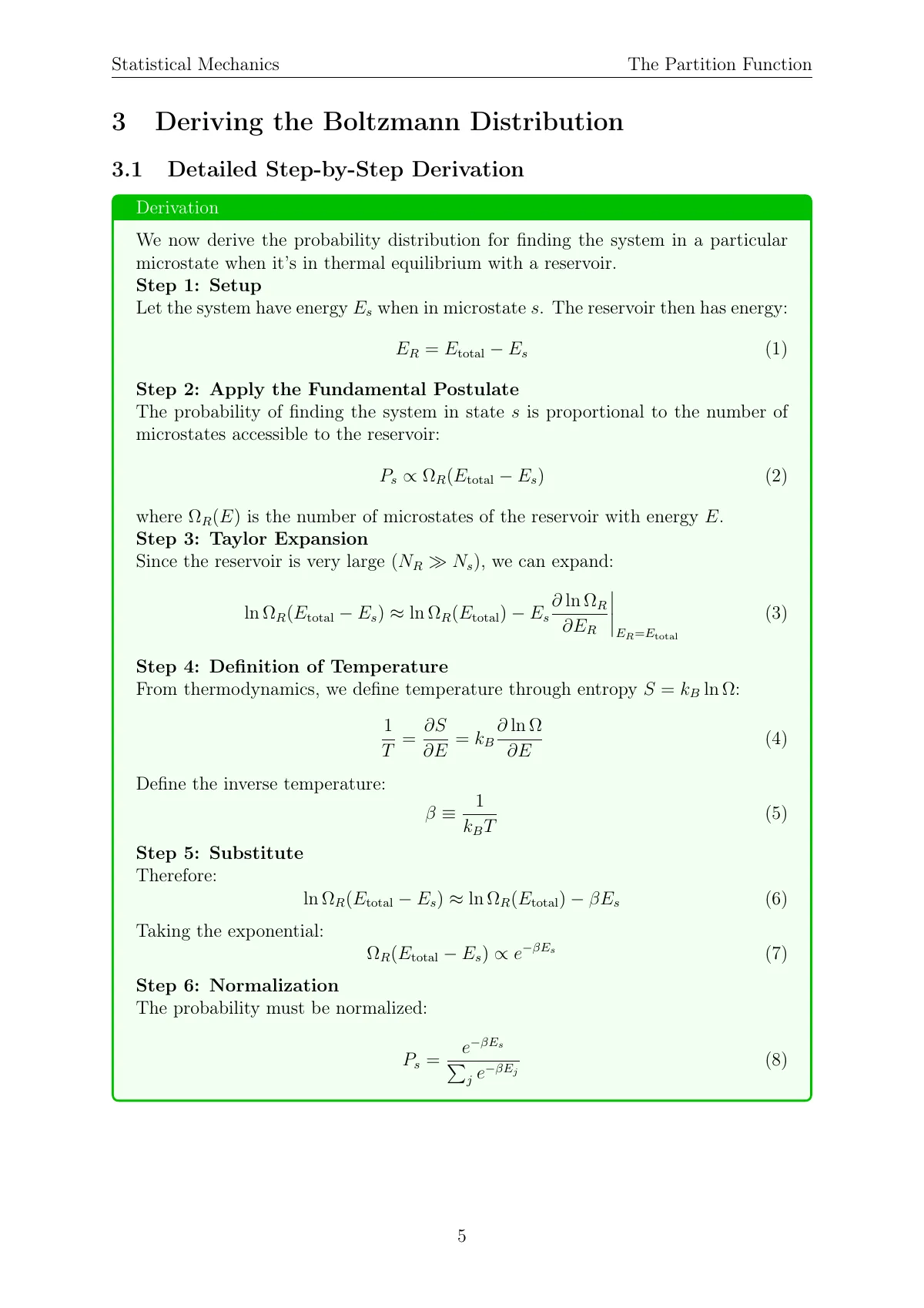 Statistical mechanics course notes LaTeX template, page 5 of 20