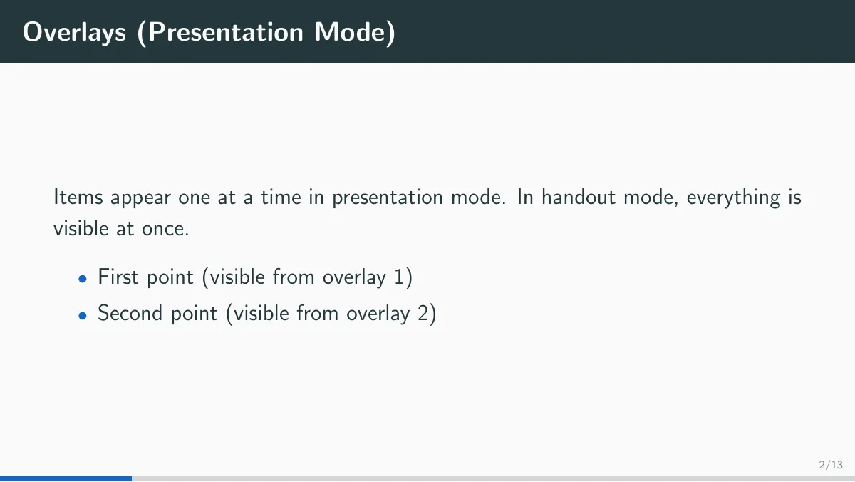 LaTeX-Vorlage Metropolis Beamer-Präsentation, Seite 5 von 24