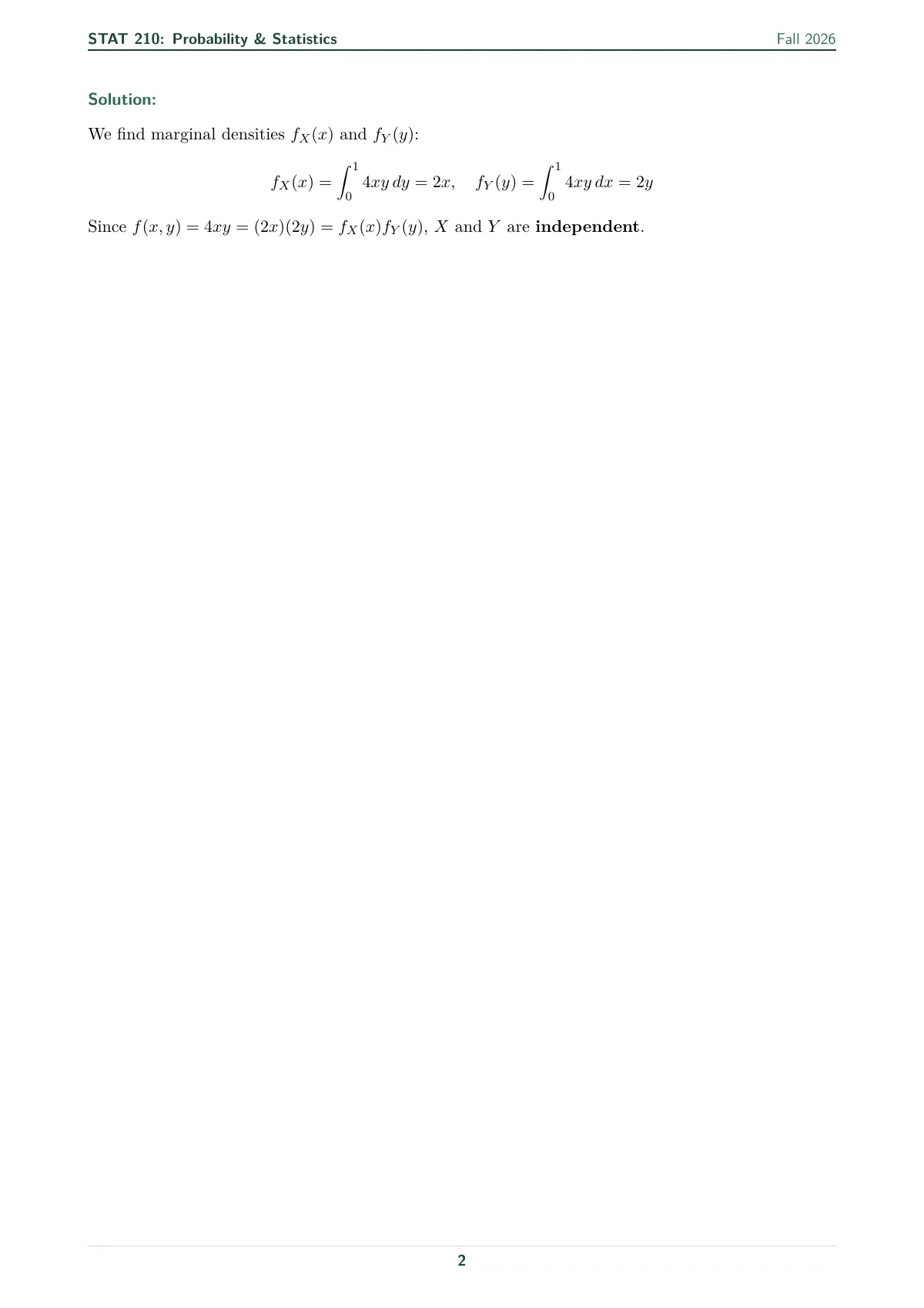 Problem set worksheet, modern style LaTeX template, page 2 of 2