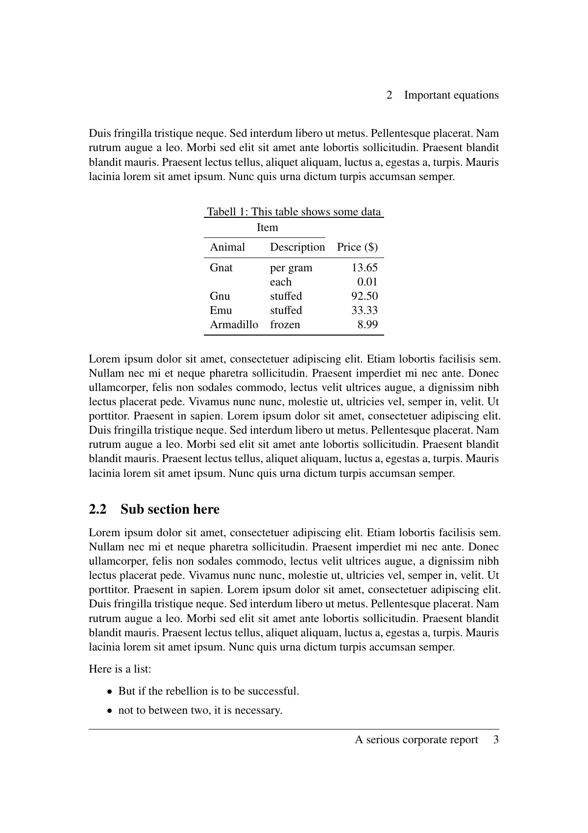 Norwegian report with abstract and listings LaTeX template, page 3 of 4
