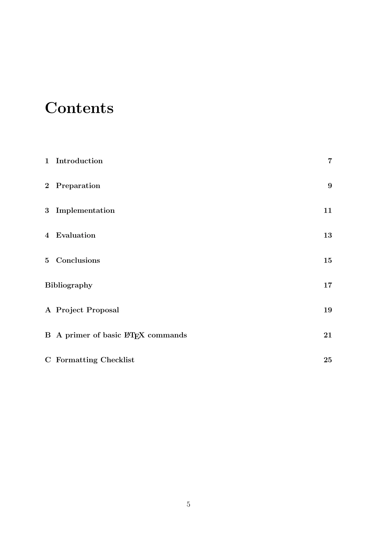 LaTeX-mallen Cambridge Computer Science Tripos Part II-avhandling, sida 5 av 26