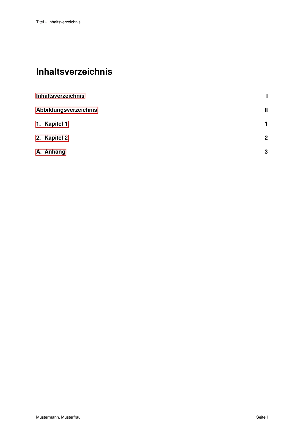 Modèle LaTeX Rapport d'étudiant, Ostfalia University, page 2 sur 6