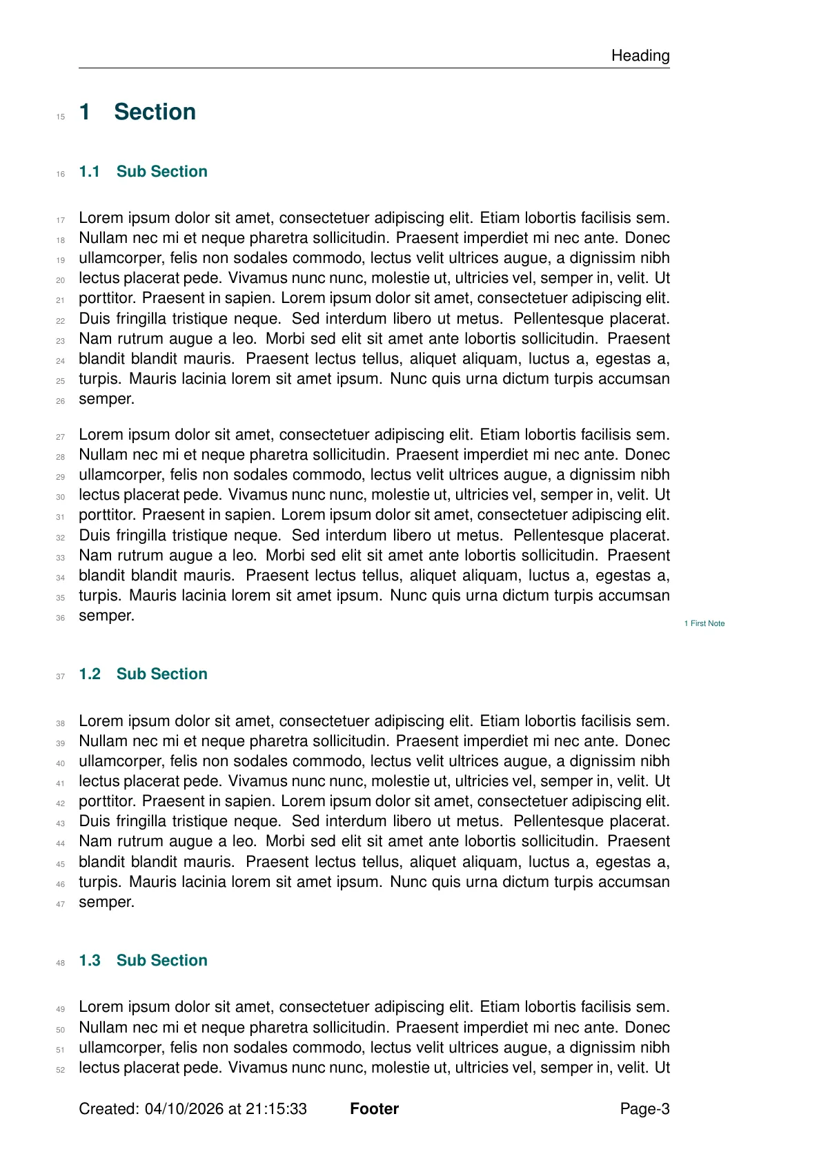 Basic whitepaper with executive summary LaTeX template, page 3 of 6
