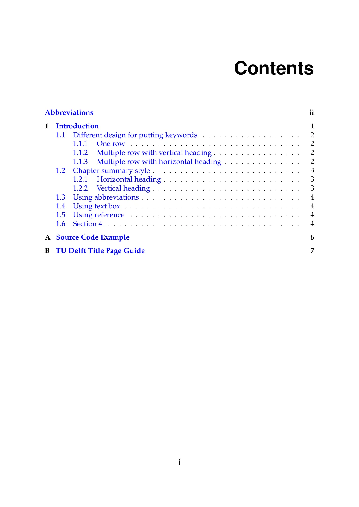 LaTeX-mallen TU Delft PhD thesis (2025), sida 4 av 16