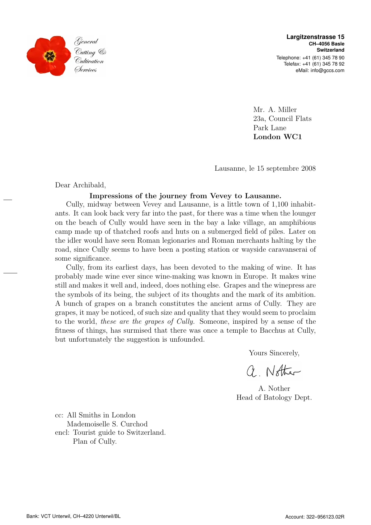 Mail-merge letters with the mergeh package LaTeX template, page 2 of 8
