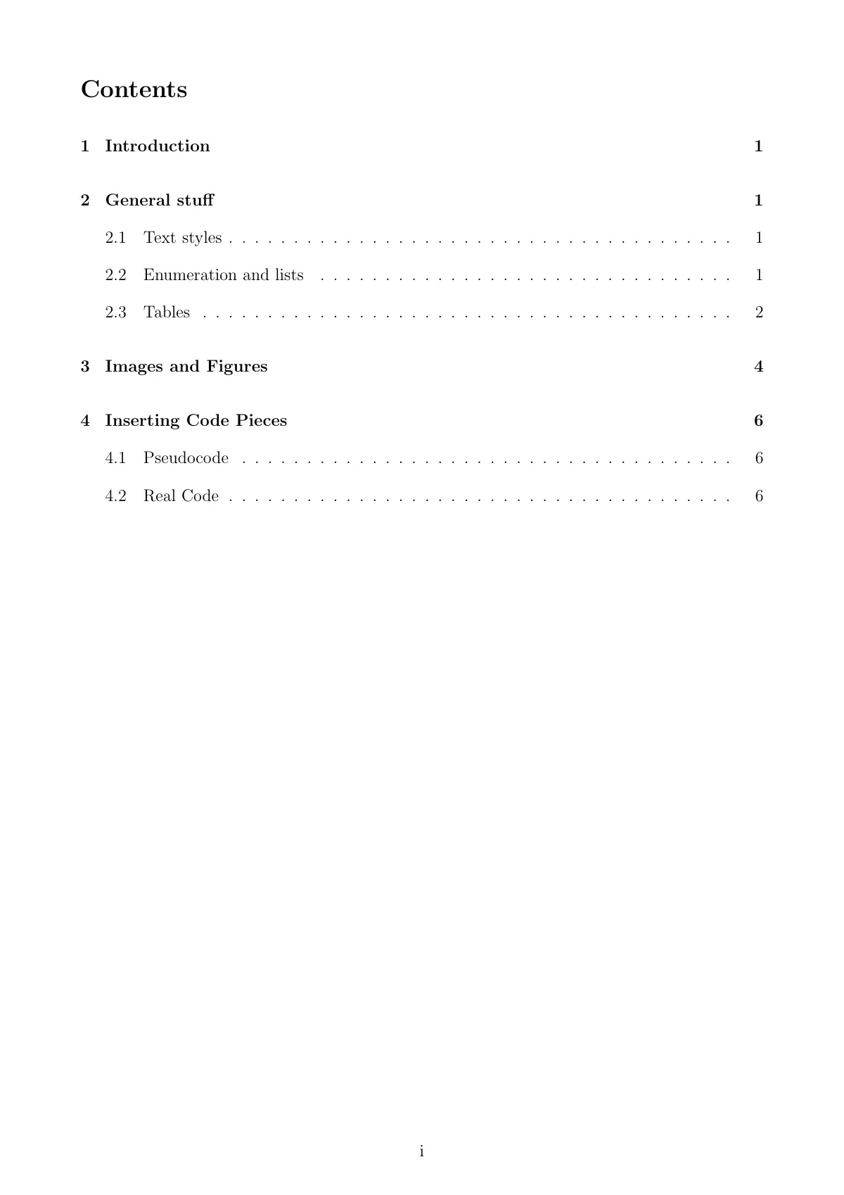 Istanbul Technical University lab report LaTeX template, page 2 of 8
