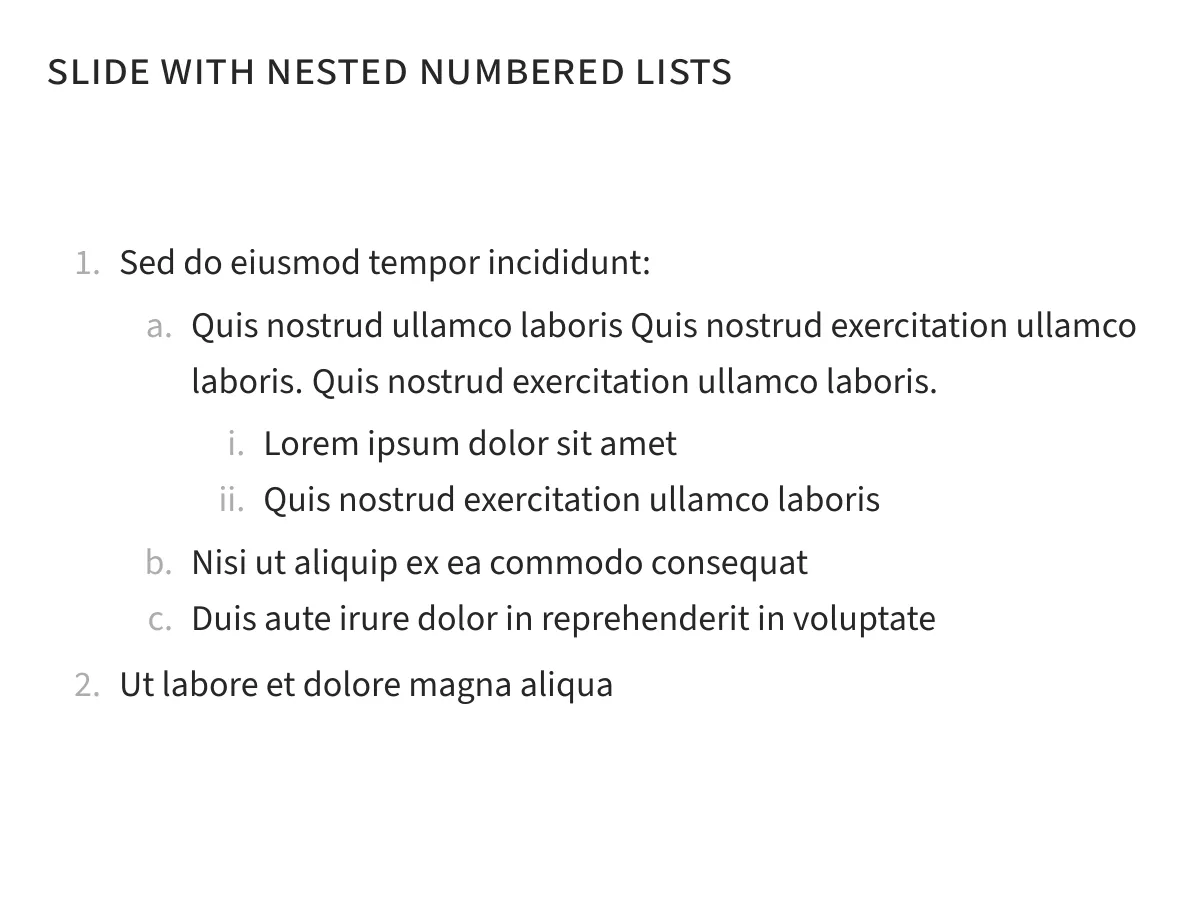 Minimalist academic Beamer presentation, 40 slides LaTeX template, page 5 of 40