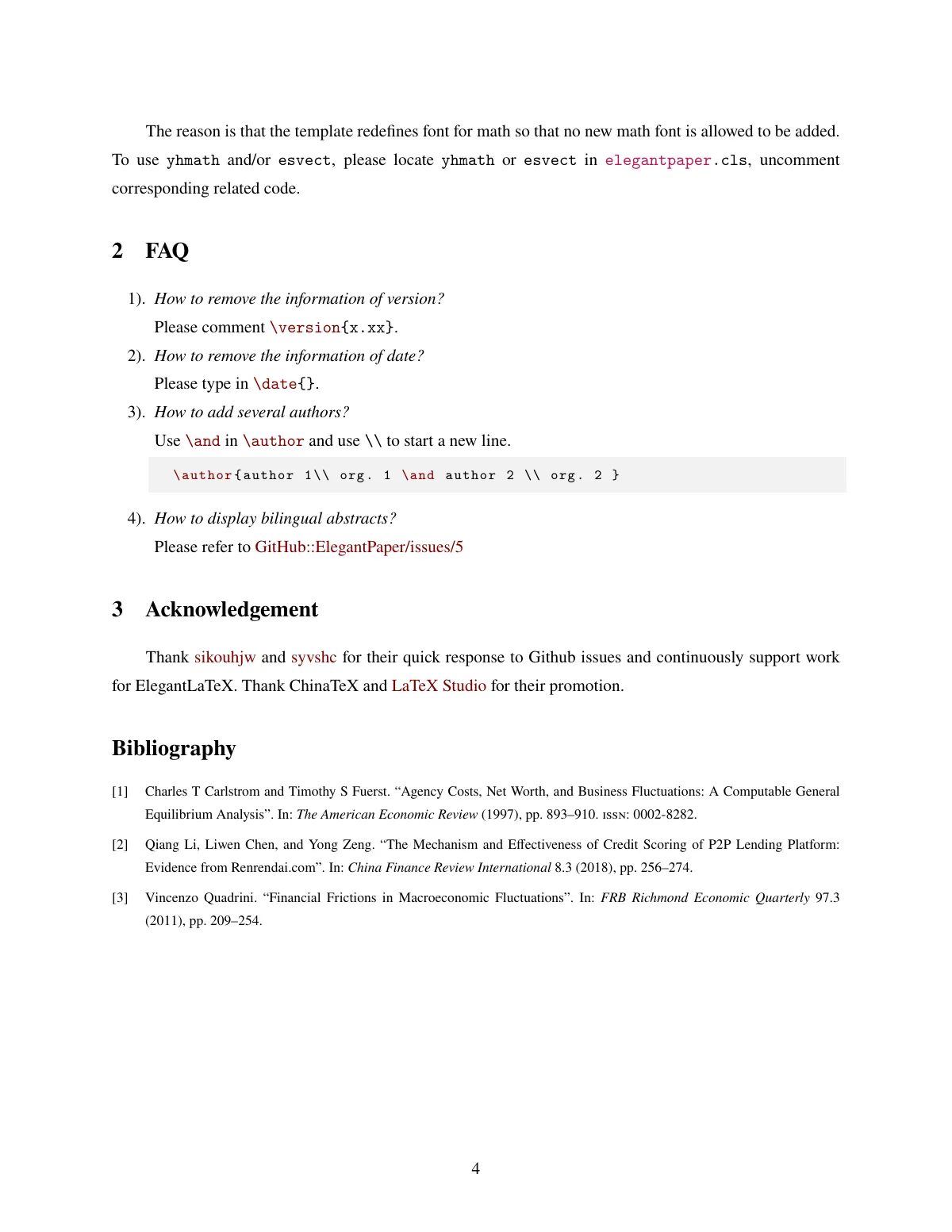 ElegantPaper working paper LaTeX template, page 4 of 4