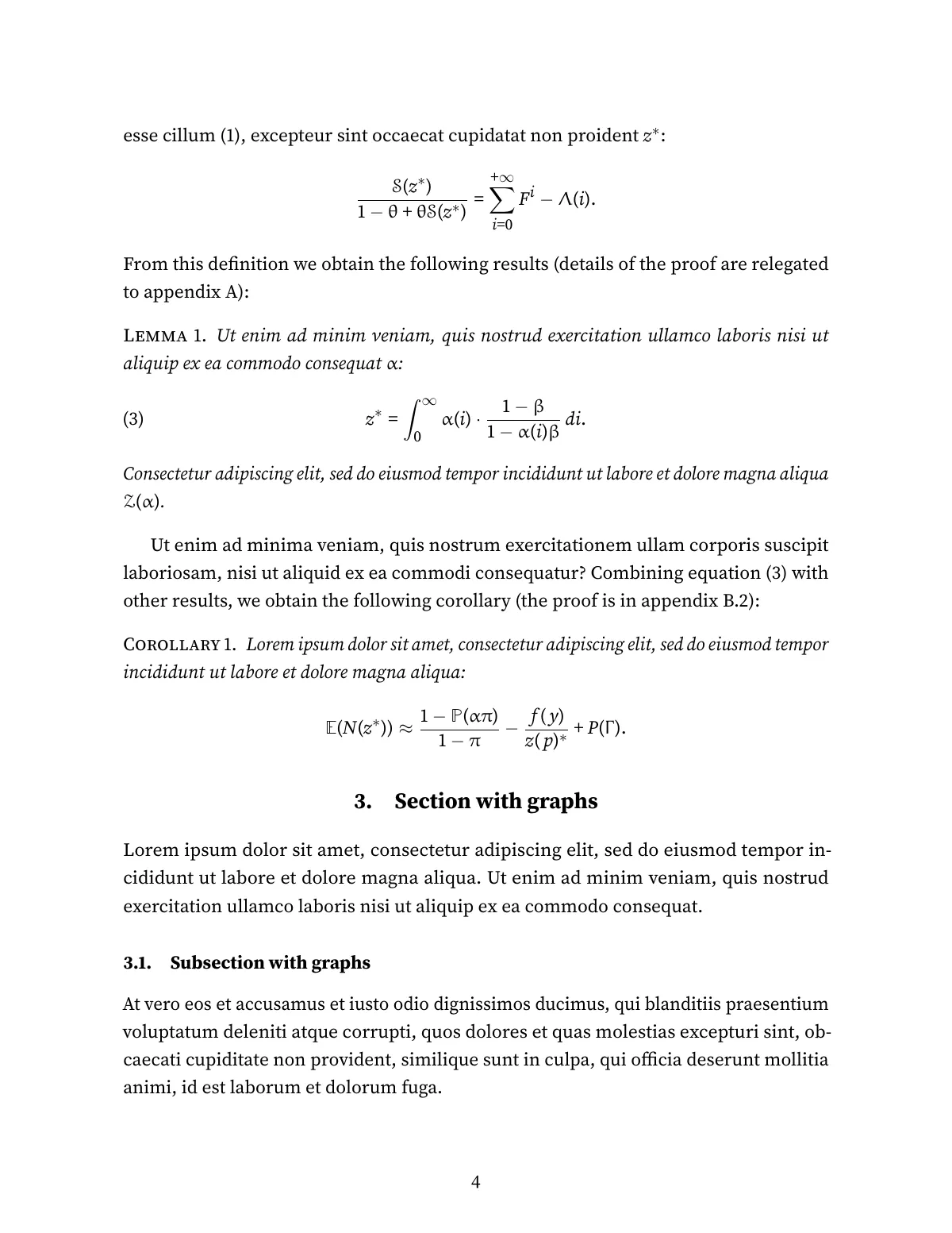 LaTeX-Vorlage Minimalistisches wissenschaftliches Papier, Seite 5 von 14