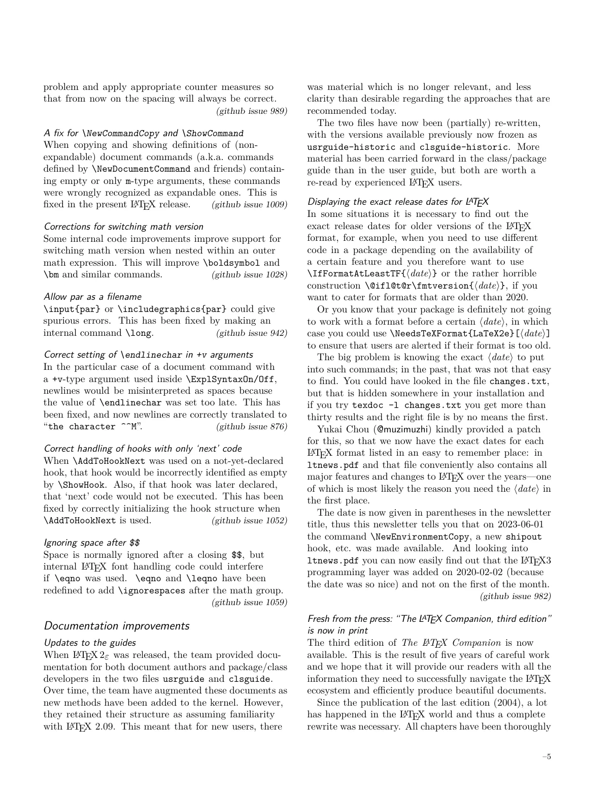 book: A class for typesetting books (ltnews37) LaTeX template, page 5 of 6