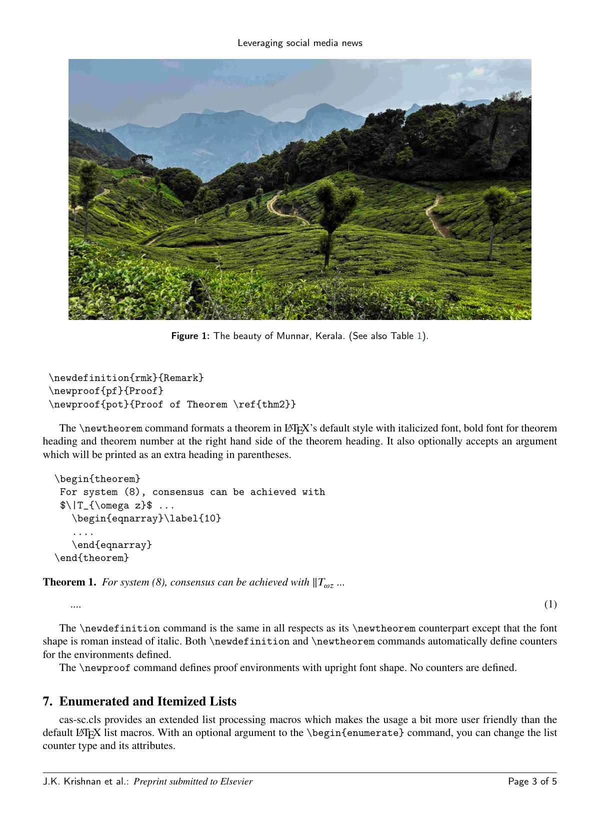 Elsevier CAS single-column article sample LaTeX template, page 5 of 7