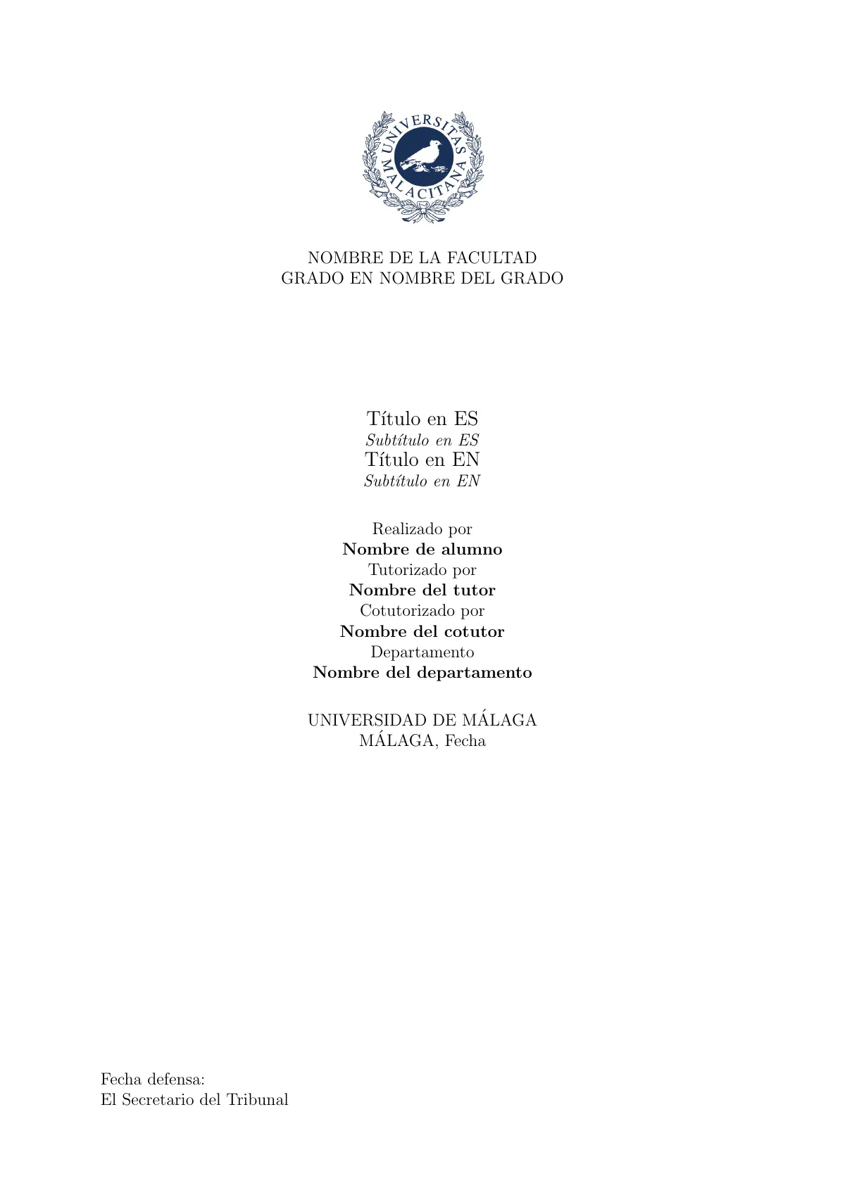 University of Malaga final degree project (TFG) LaTeX template, page 4 of 22