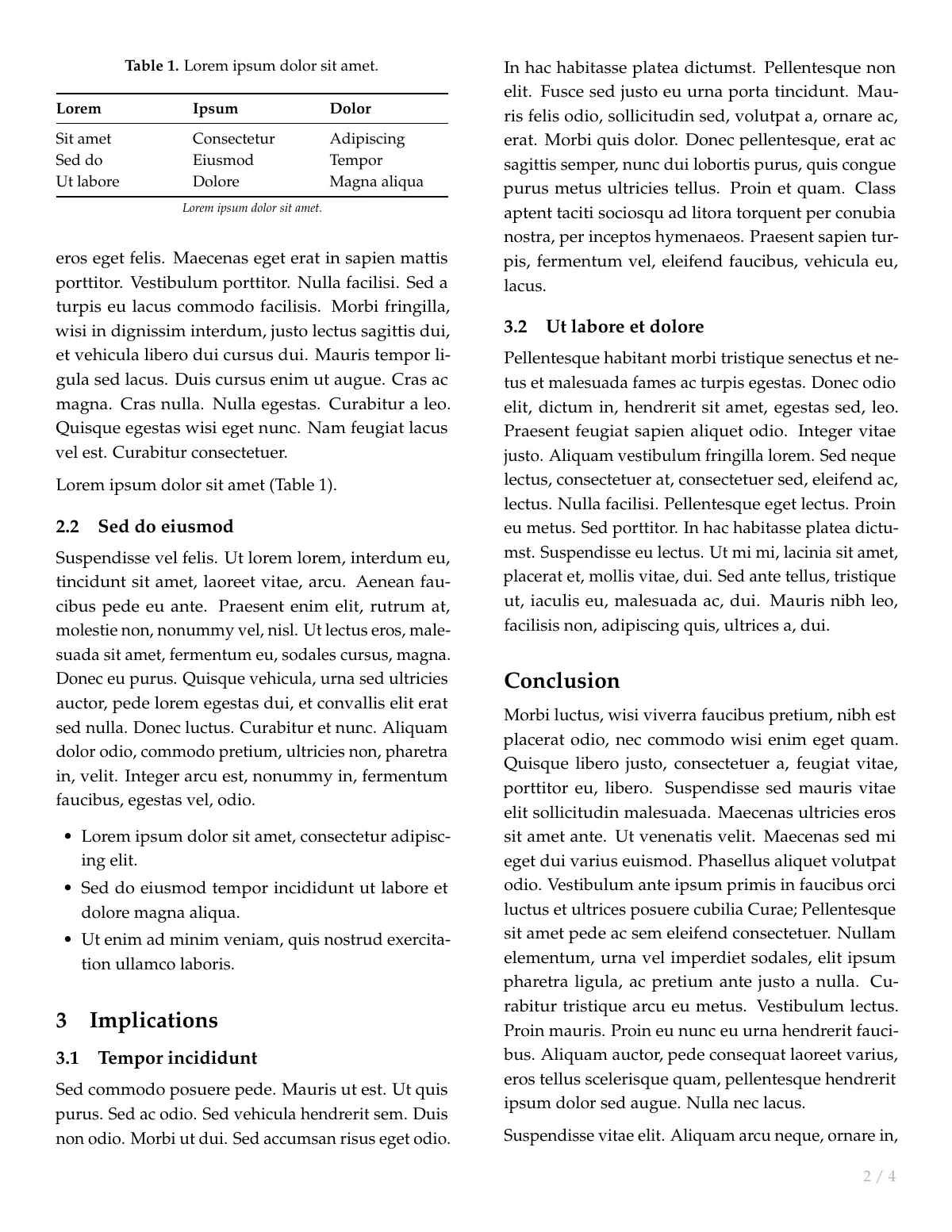LaTeX-Vorlage Forschungsarbeit, ein- und zweispaltig, Seite 2 von 4