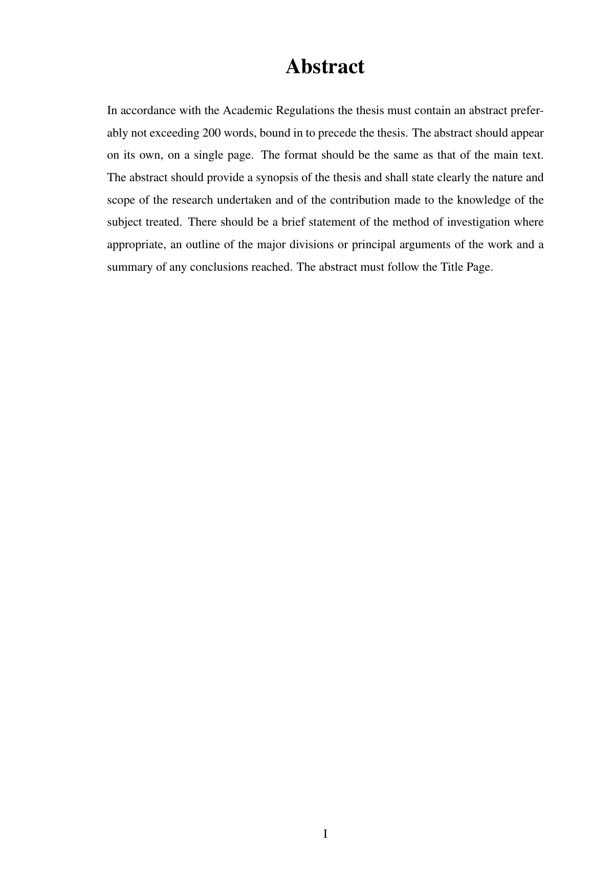 Heriot-Watt University PhD thesis LaTeX template, page 2 of 23