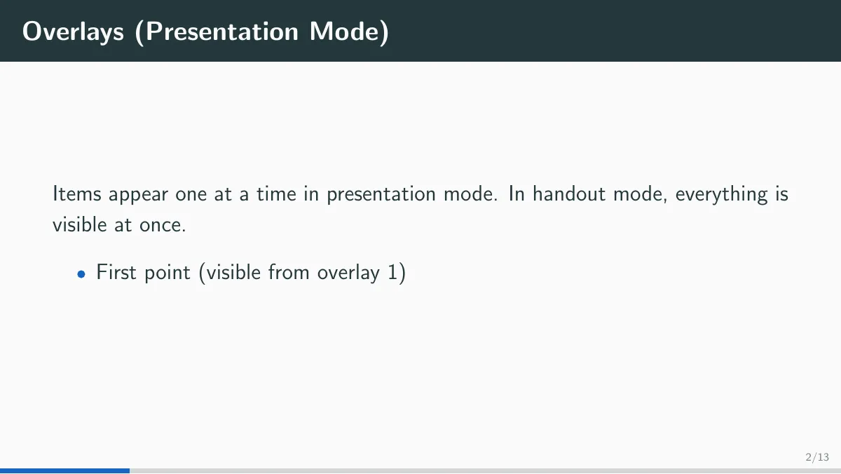 LaTeX-Vorlage Metropolis Beamer-Präsentation, Seite 4 von 24