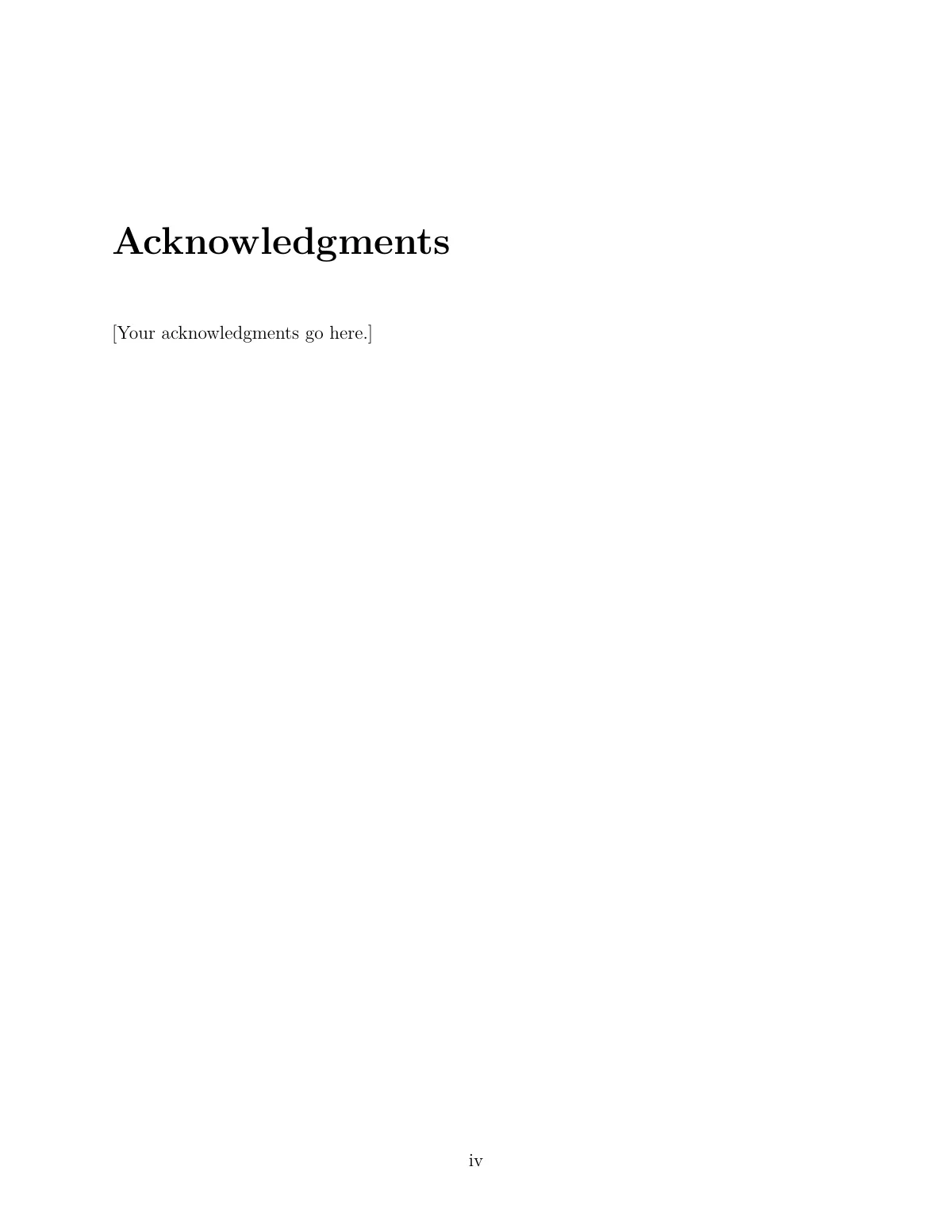 LaTeX-Vorlage Johns Hopkins University PhD-Dissertation und MS-Thesis, Seite 4 von 31