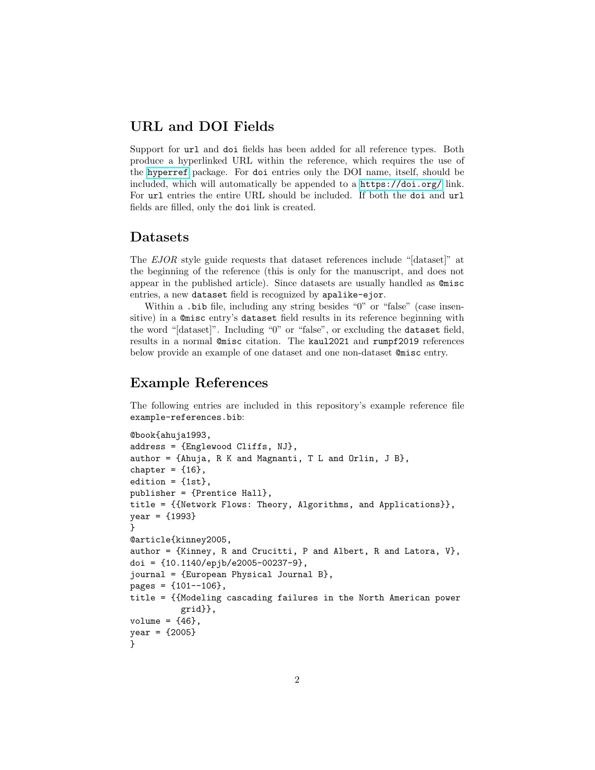 European Journal of Operational Research references LaTeX template, page 2 of 4