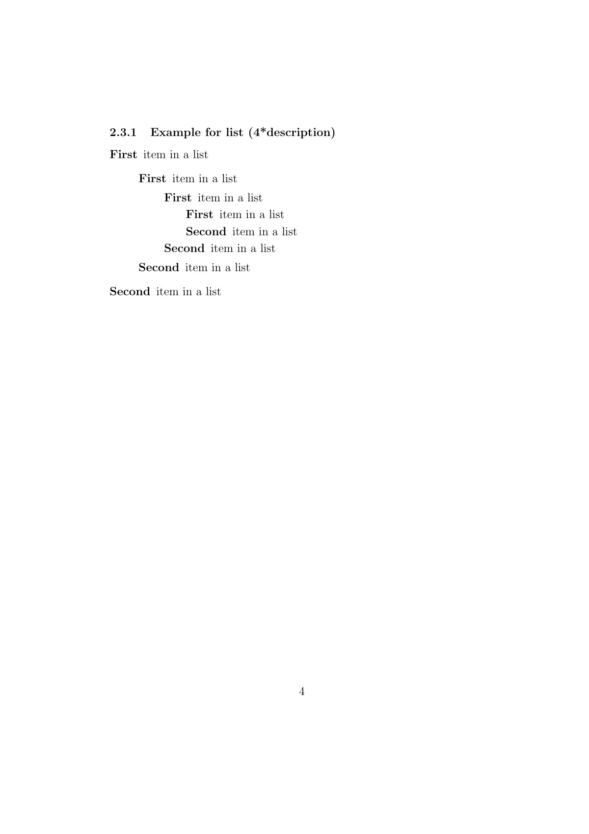 Basic article with sections, for container-based editors LaTeX template, page 4 of 4