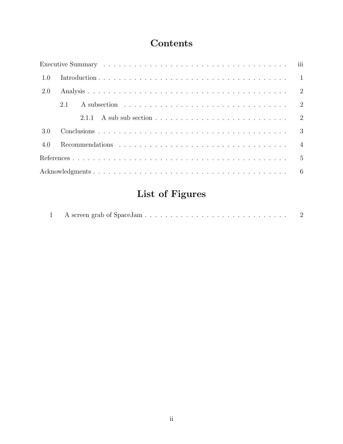 University of Waterloo math work term report LaTeX template, page 3 of 10