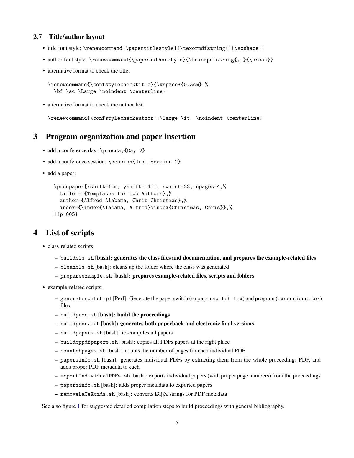 Conference proceedings builder (confproc) LaTeX template, page 5 of 7